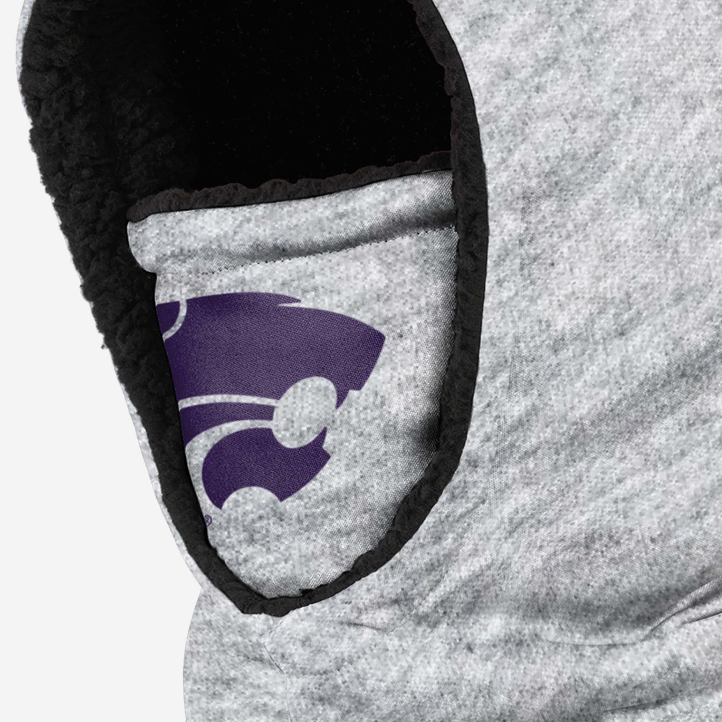 Kansas State Wildcats Heather Grey Big Logo Hooded Gaiter - Your Ideal Cold-Weather Companion