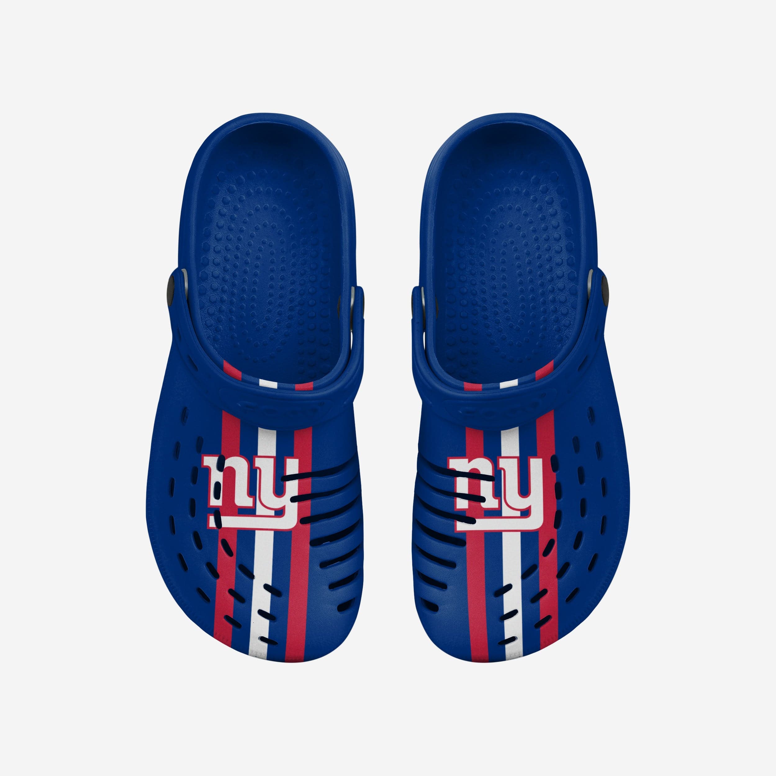 New York Giants Stylish Team Stripe Clogs with Straps