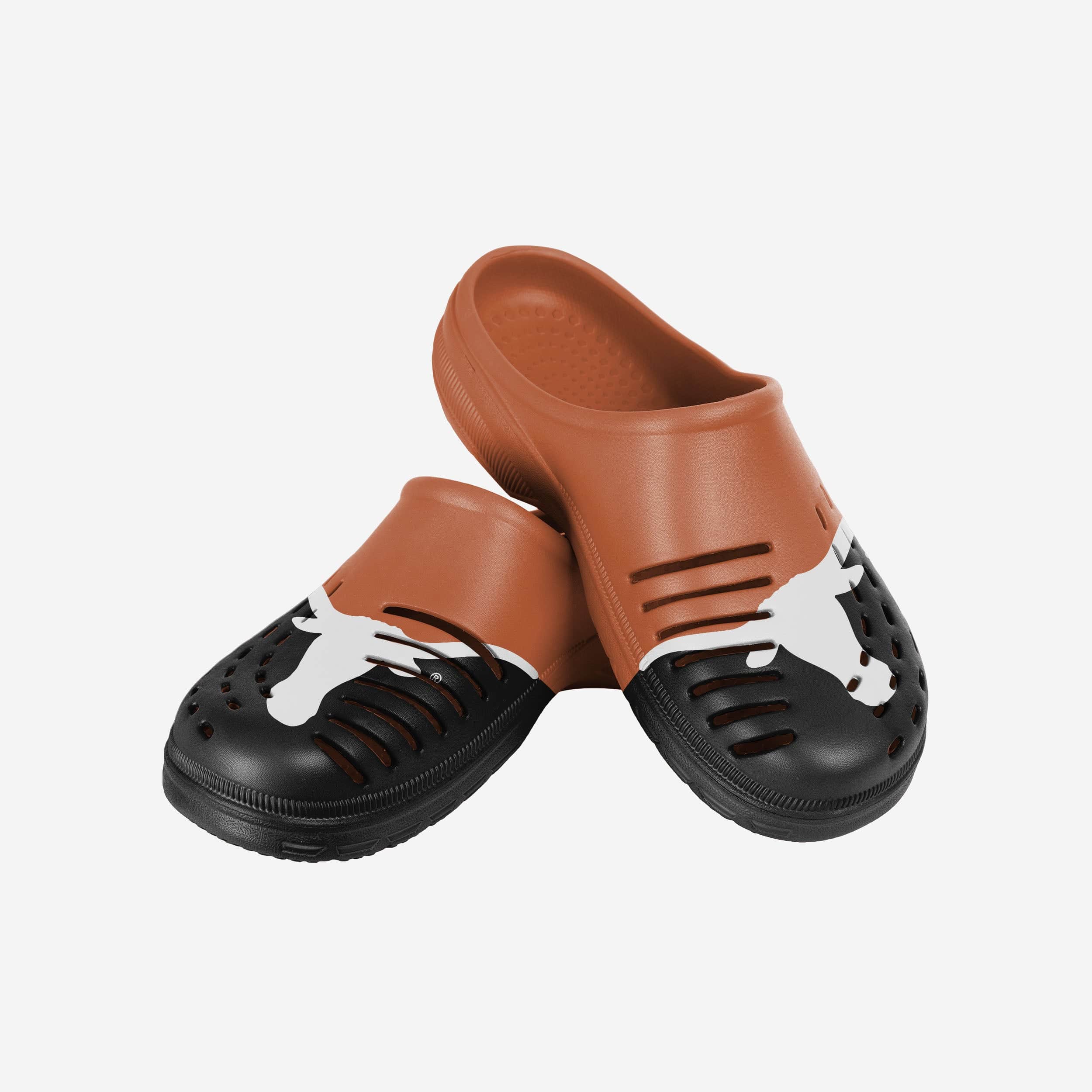 Texas Longhorns Colorblock Big Logo Stylish Clogs