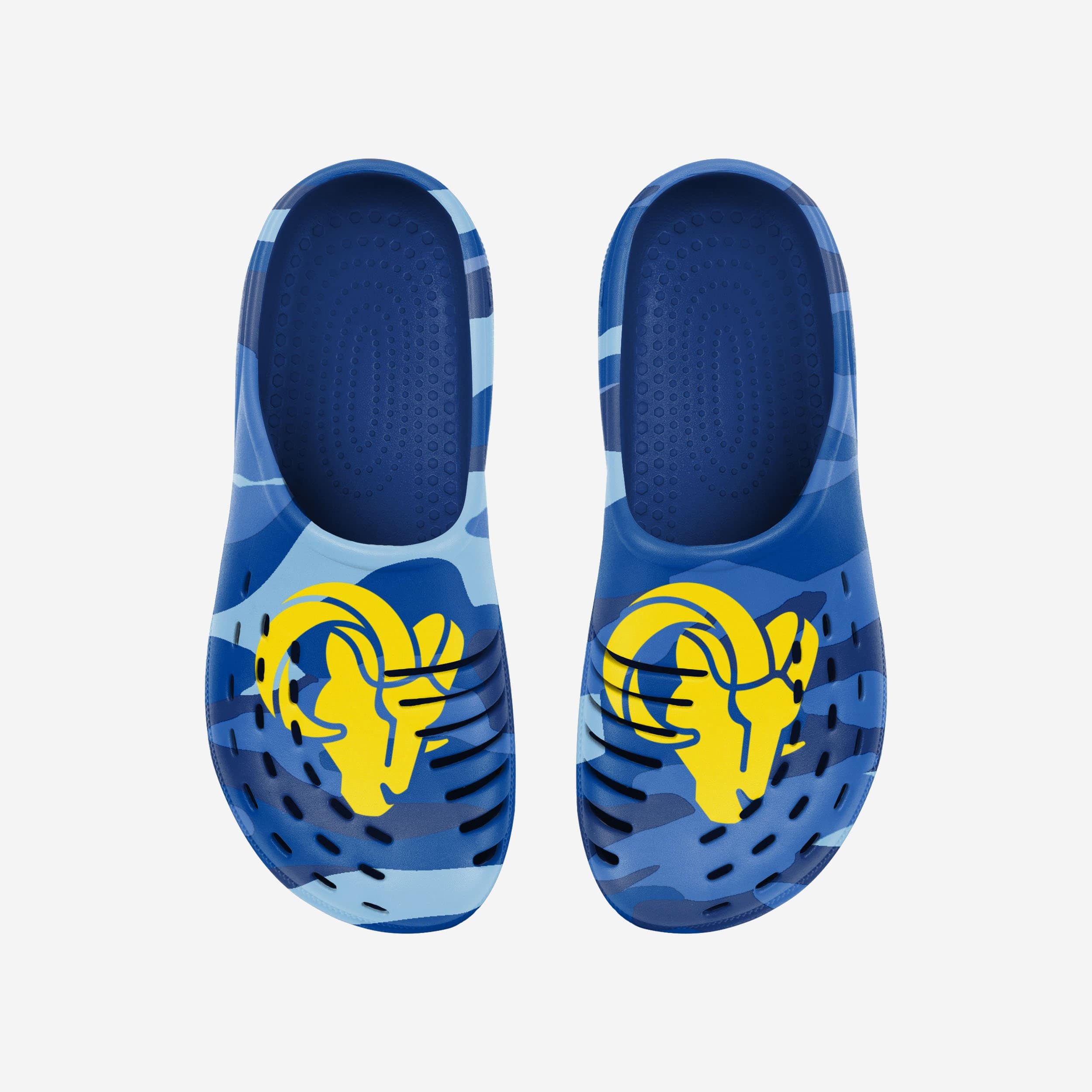 Los Angeles Rams Tonal Camo Clogs - Show Your Fandom!