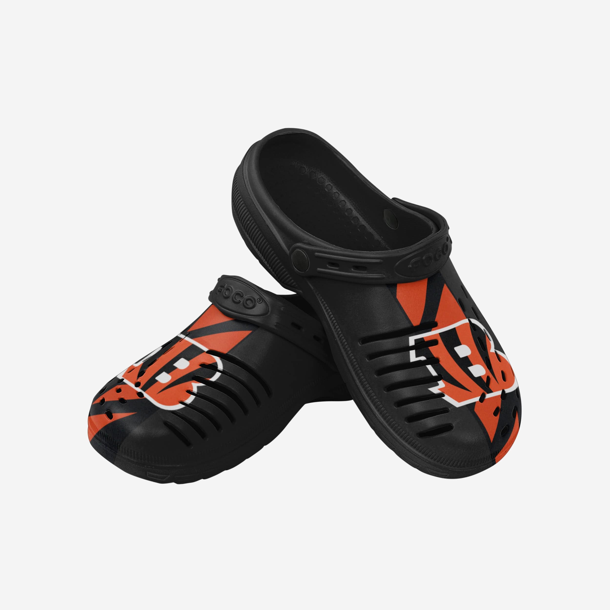 Cincinnati Bengals Team Stripe Clogs with Straps - Your Ultimate Sports Companion