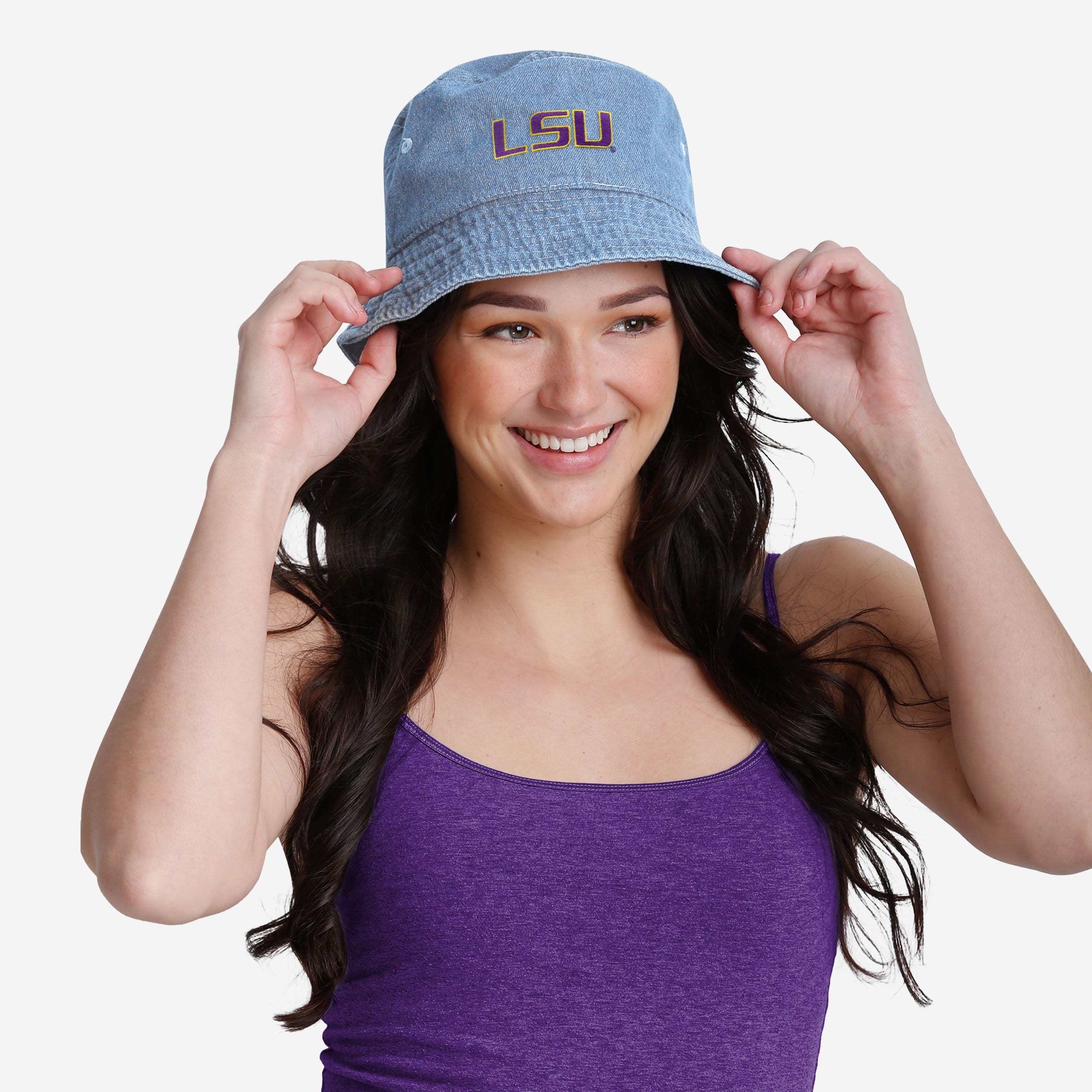 LSU Tigers Stylish Denim Bucket Hat - Show Your Team Spirit!