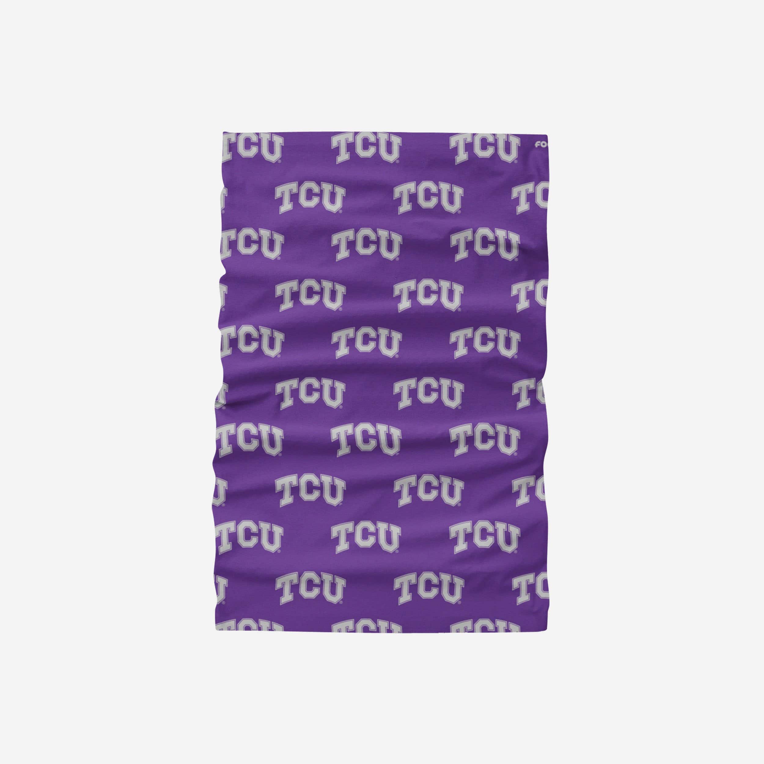 TCU Horned Frogs Mini Print Logo Gaiter Scarf - Show Your Team Spirit!
