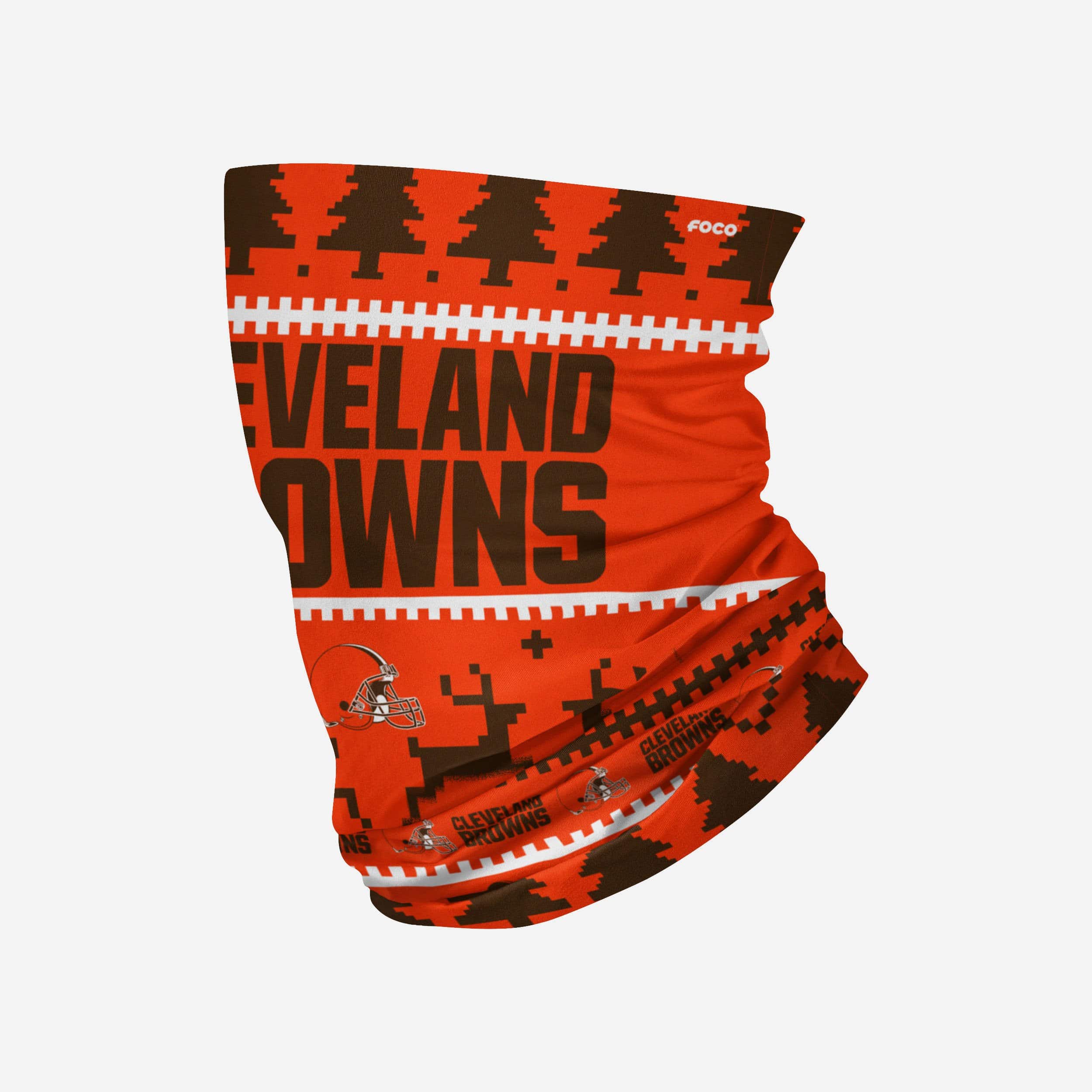 Cleveland Browns Wordmark Holiday Gaiter Scarf - A Must - Have for Fans!