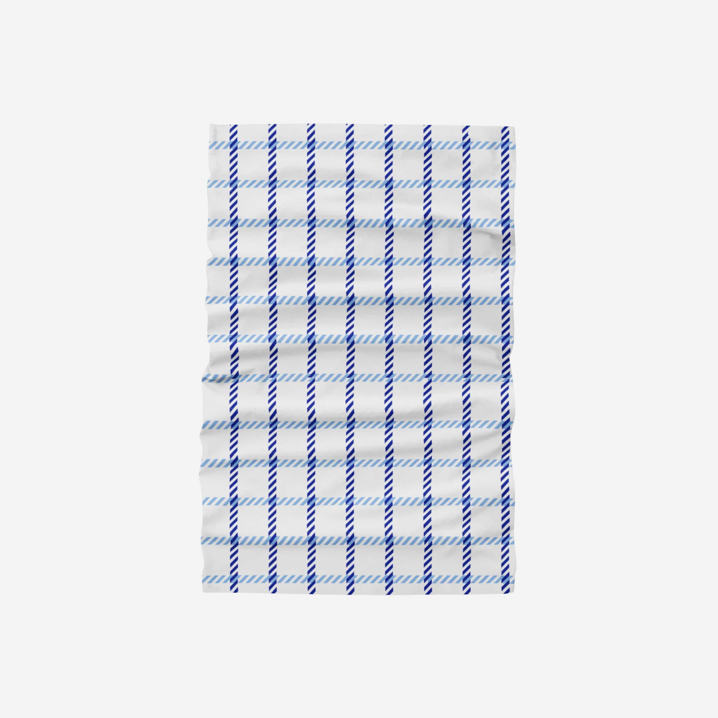 Stylish White Plaid Gaiter Scarf - Your Versatile Fashion Accessory