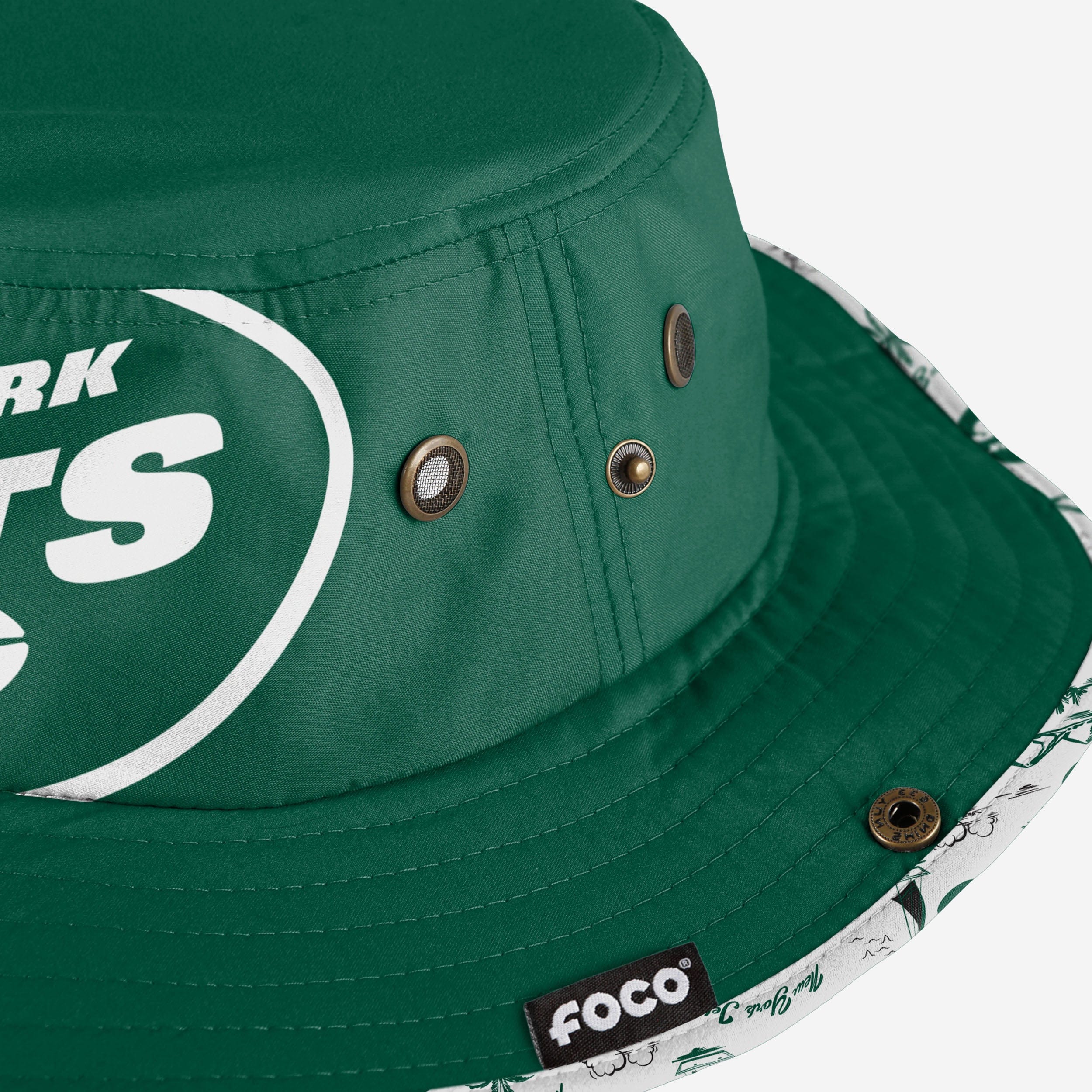 New York Jets Stylish Cropped Big Logo Hybrid Boonie Hat