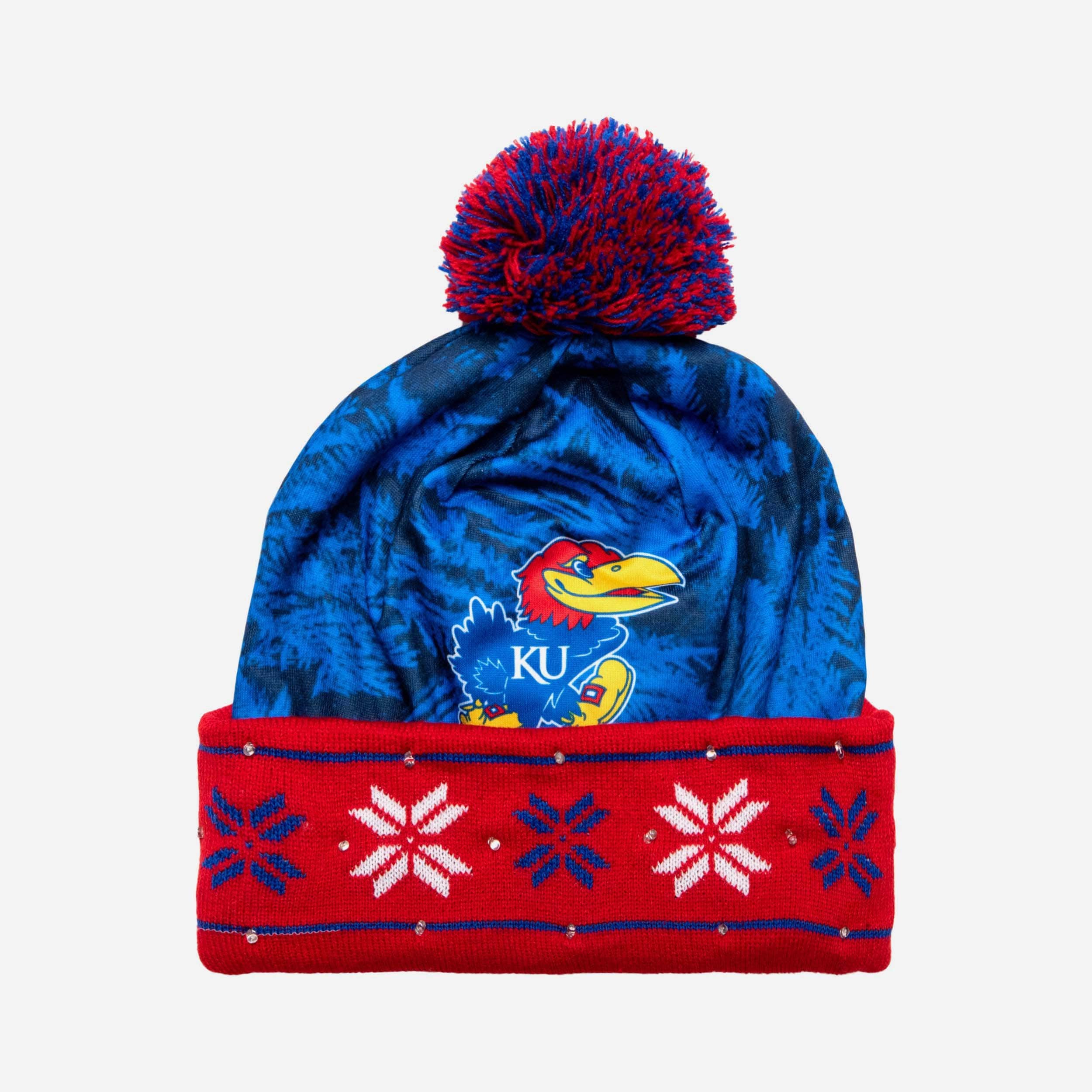 Kansas Jayhawks Big Logo LED Lit Beanie - Light Up Your Team Spirit!