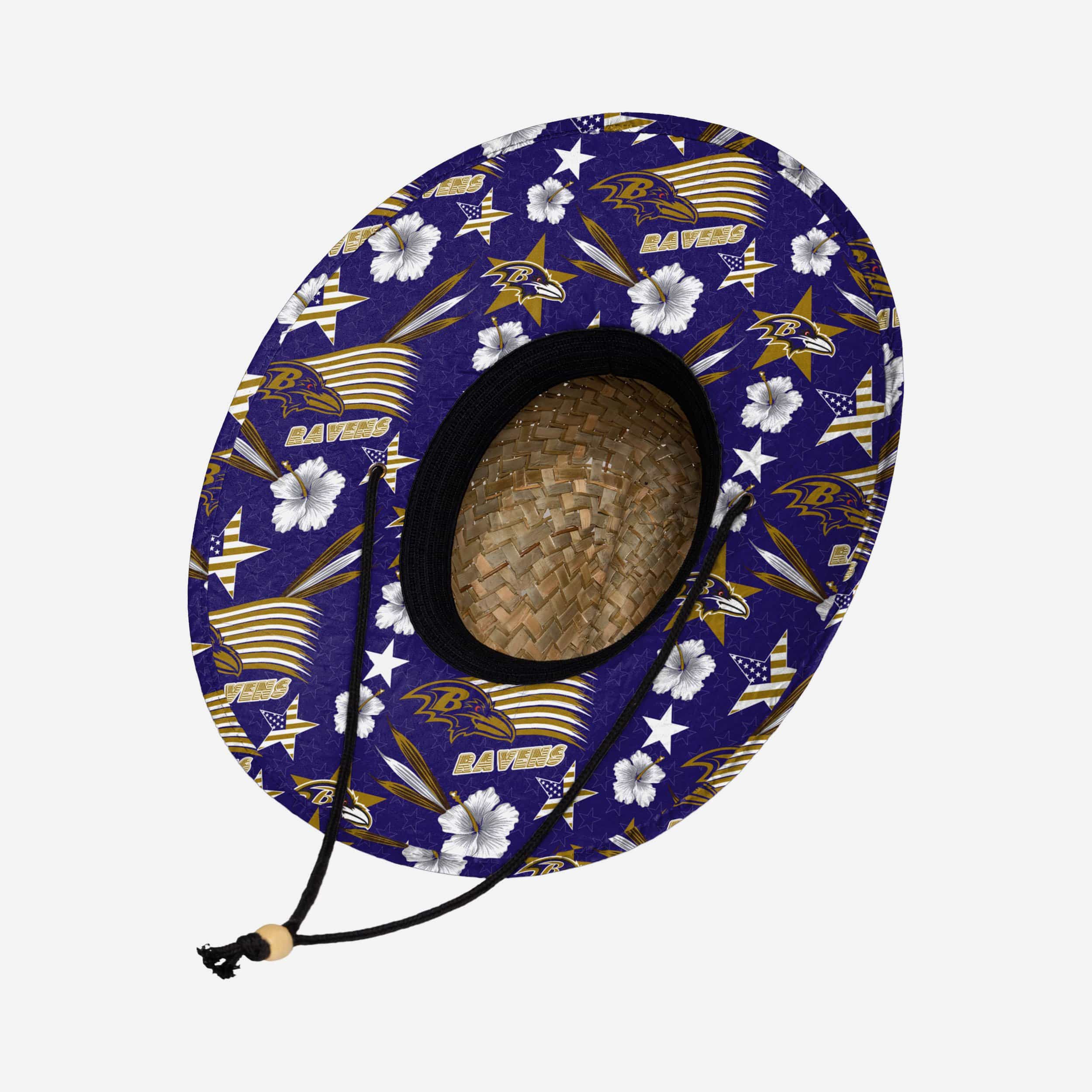 Baltimore Ravens Americana Summer Straw Hat
