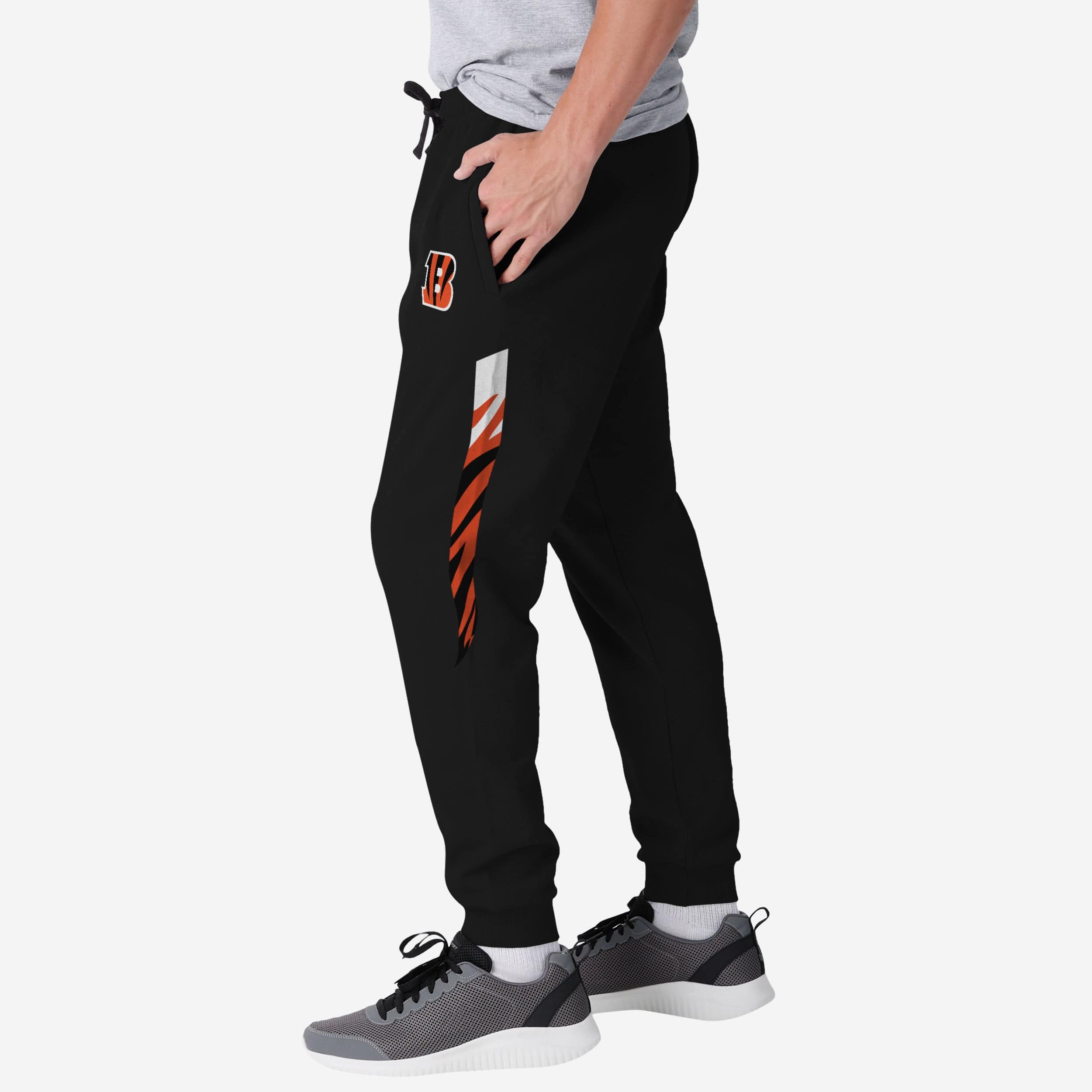 Cincinnati Bengals Team Stripe Joggers - Stylish Workout Gear