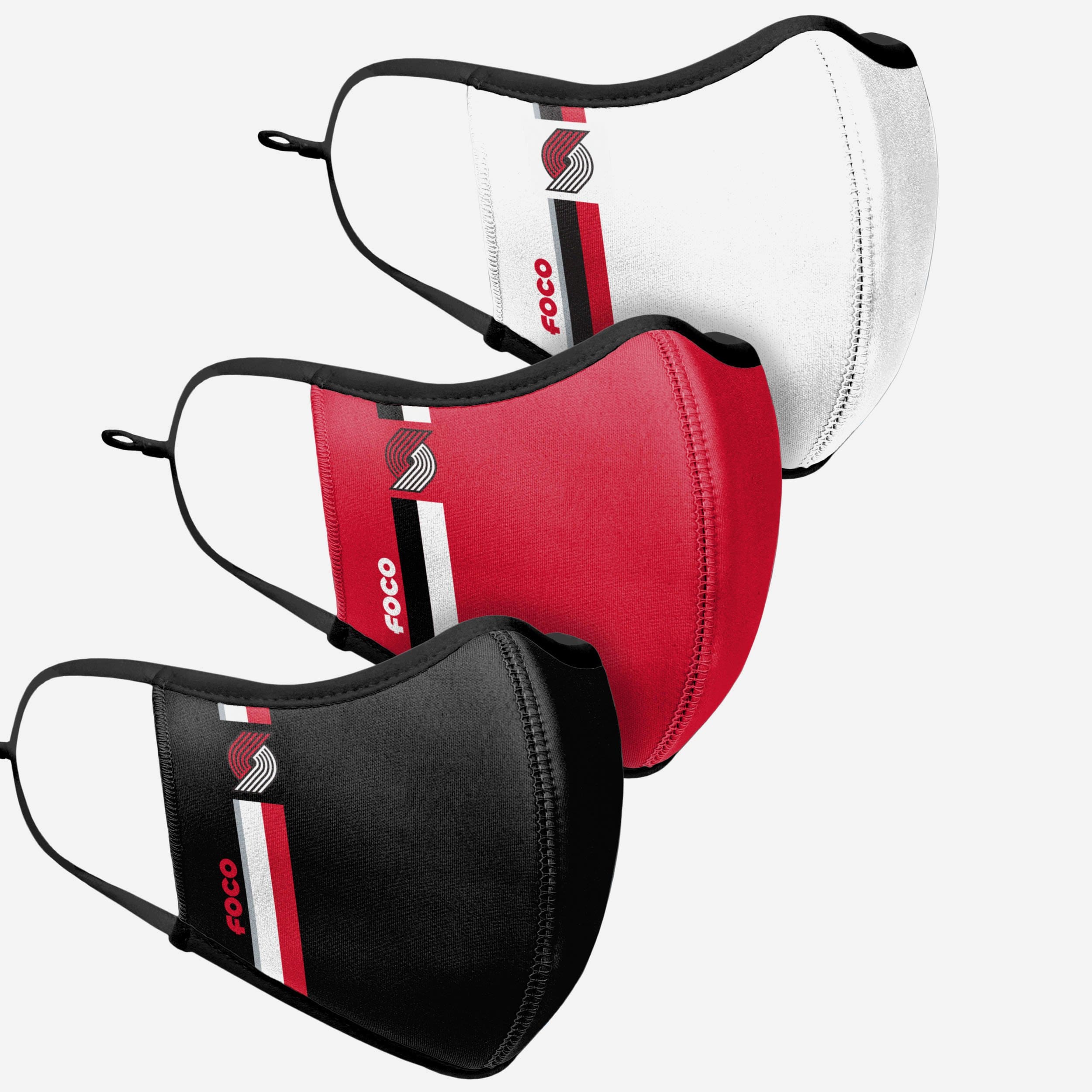 Portland Trail Blazers 3-Pack Sports Face Covers - Represent Your Team in Style!
