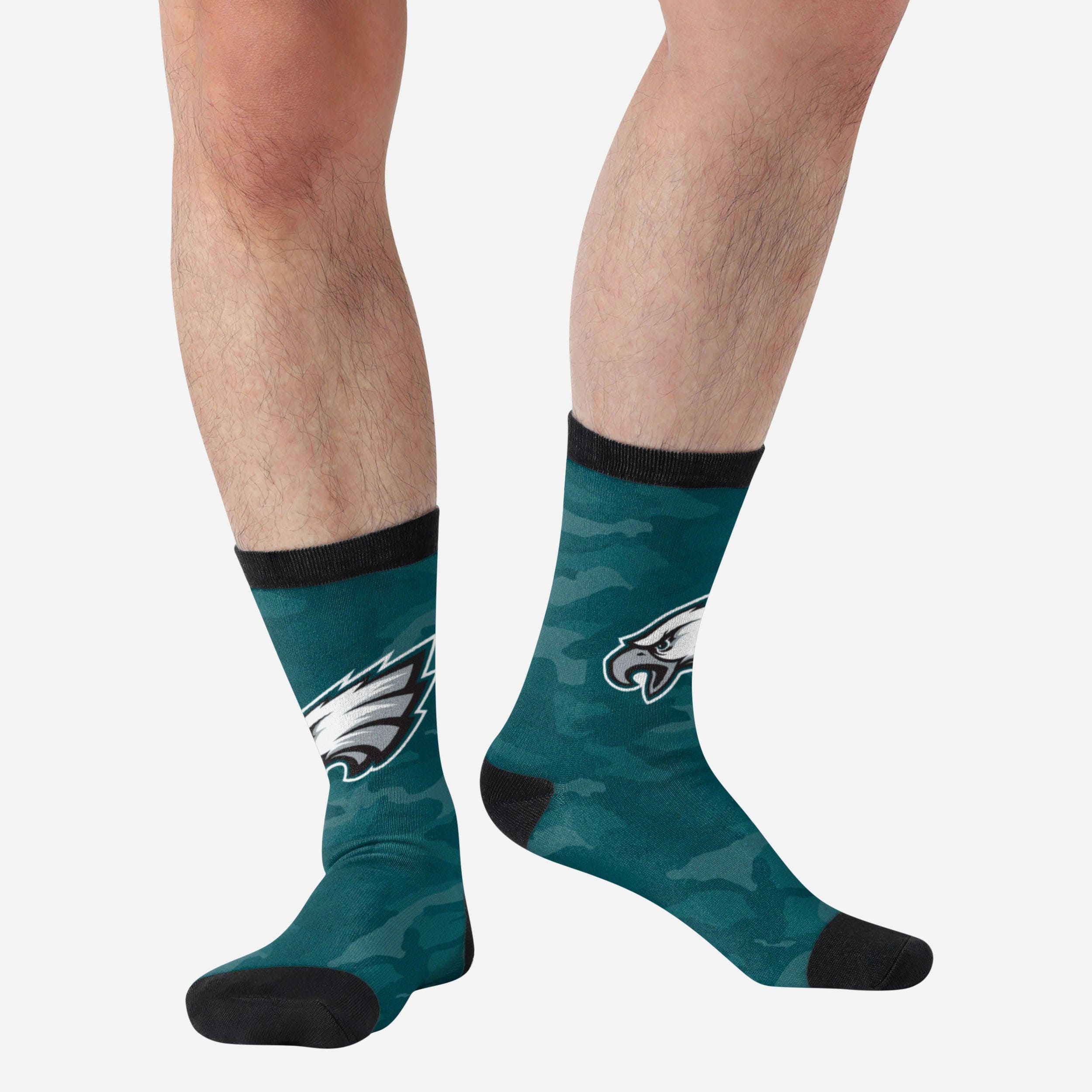 Awesome Philadelphia Eagles Printed Camo Socks - Stand Out in Style!