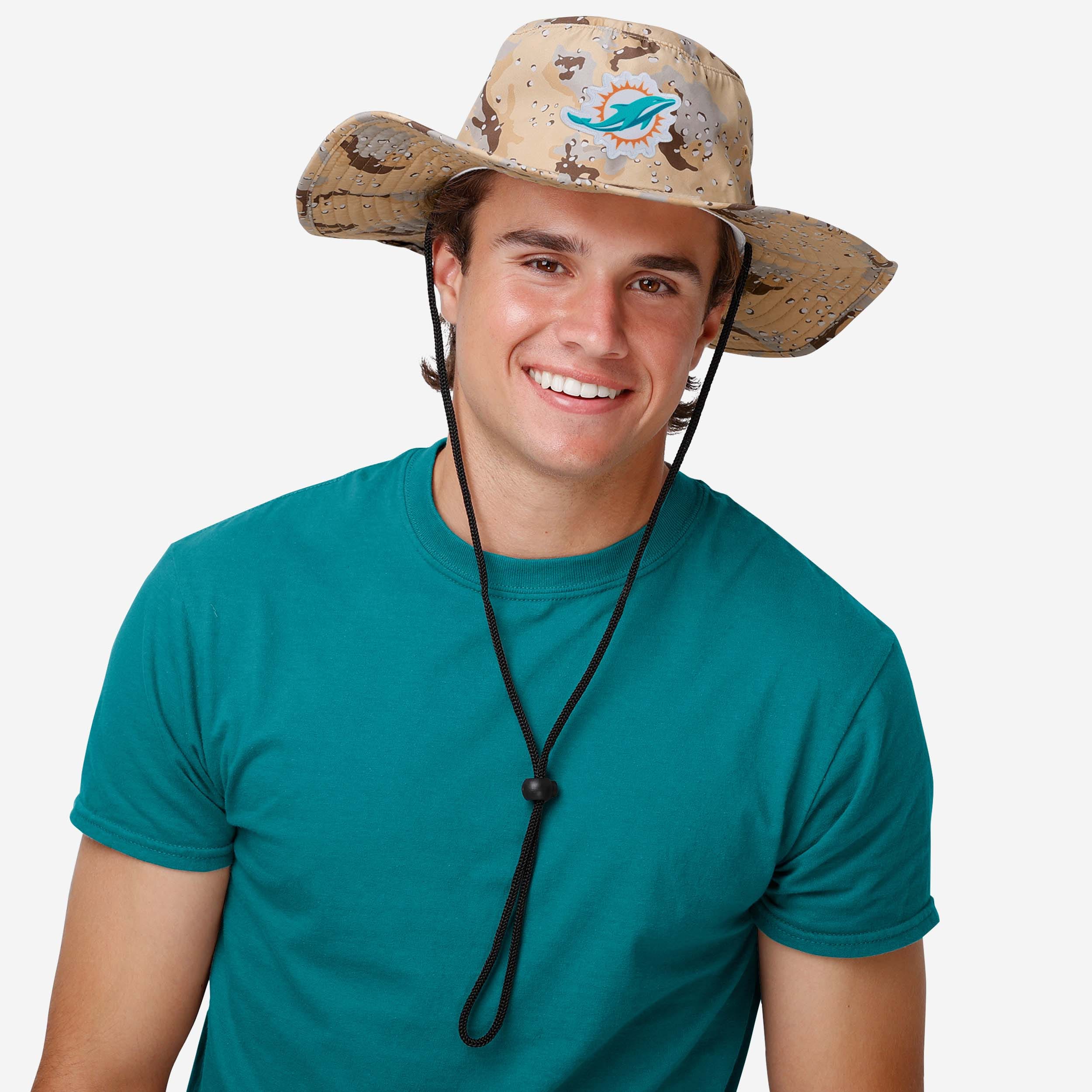 Miami Dolphins Dark Desert Camo Boonie Hat: The Ultimate Team Spirit Accessory