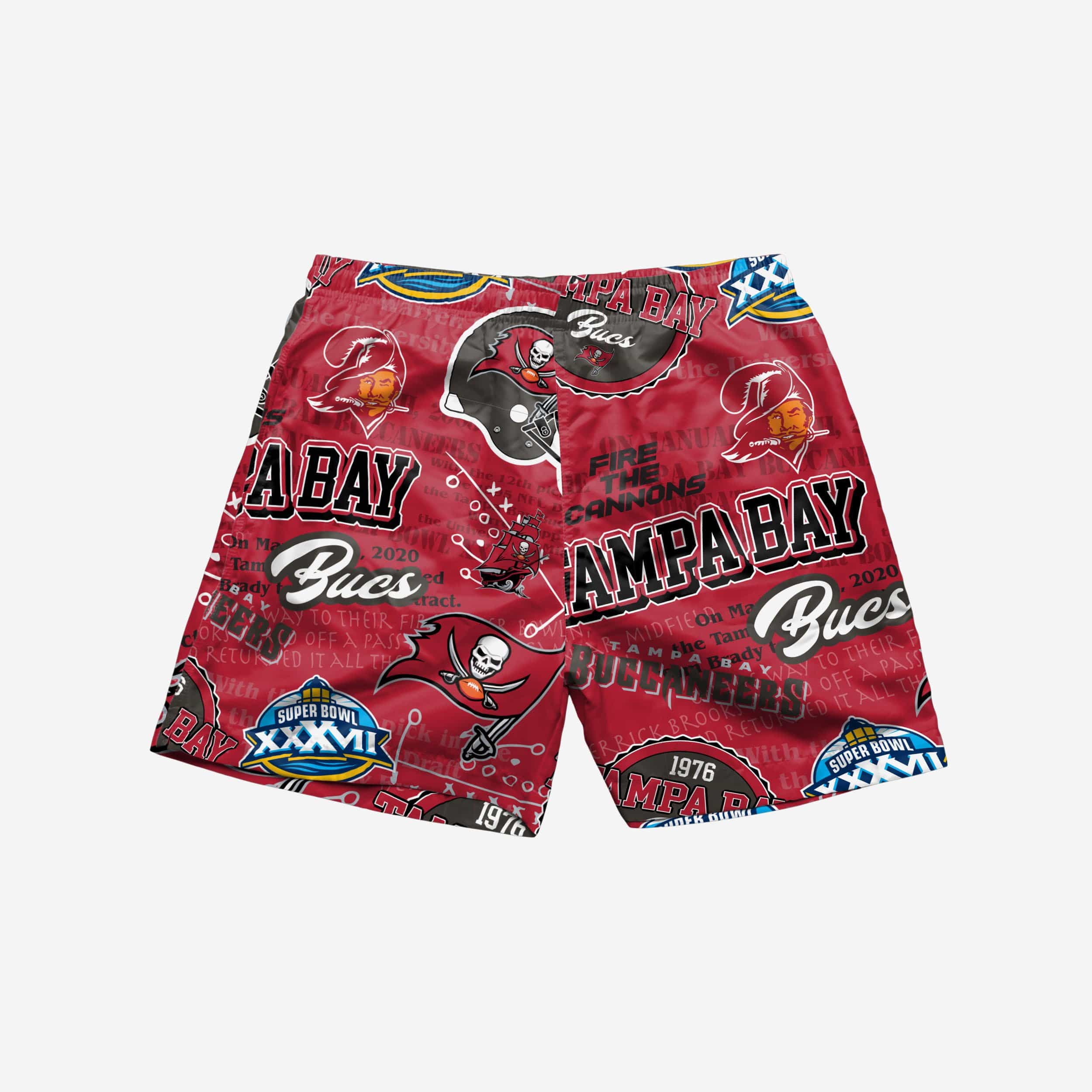 Tampa Bay Buccaneers Logo Rush Splashy Swimming Trunks