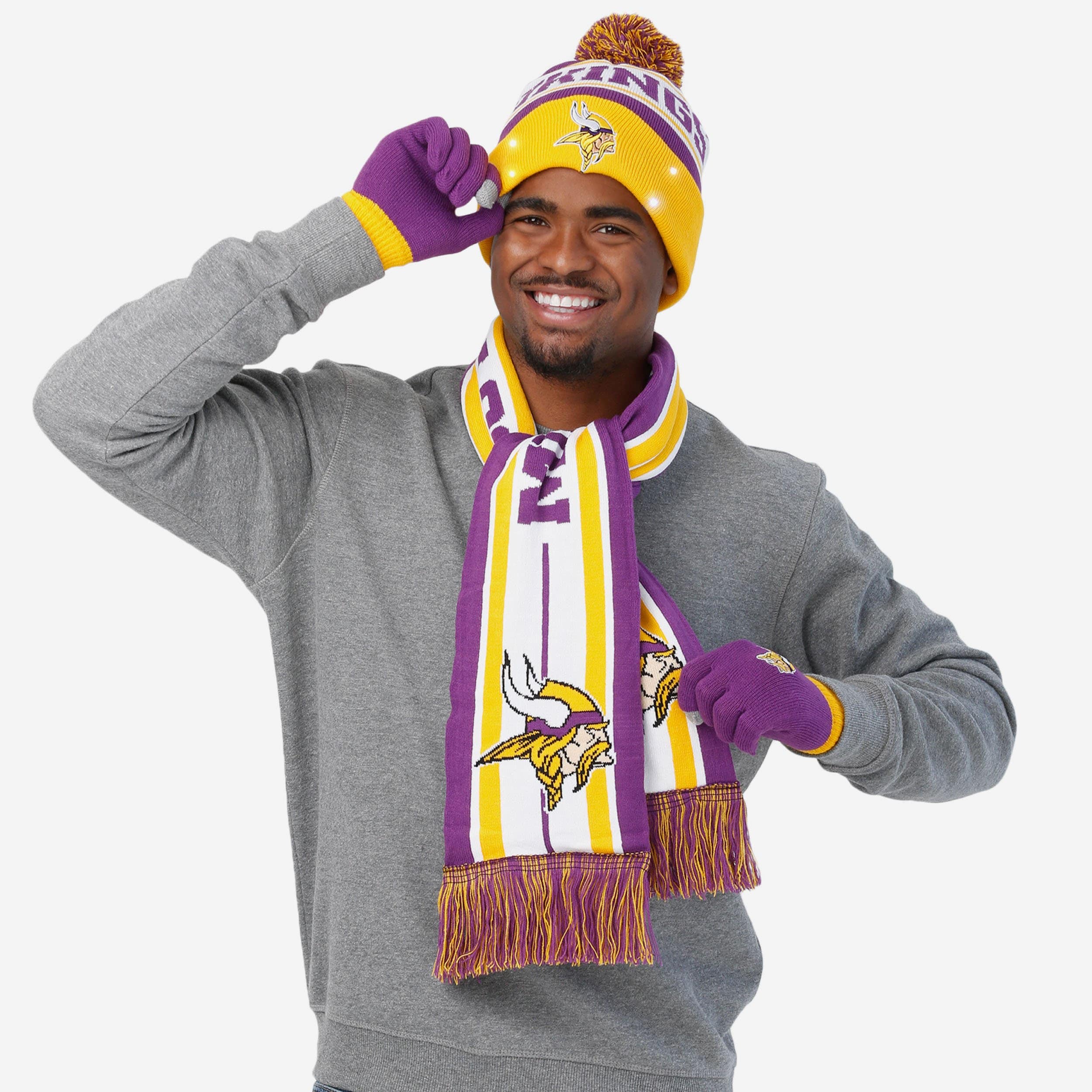 Minnesota Vikings Snow Stealer: Ultimate Cold - Weather Fan Set