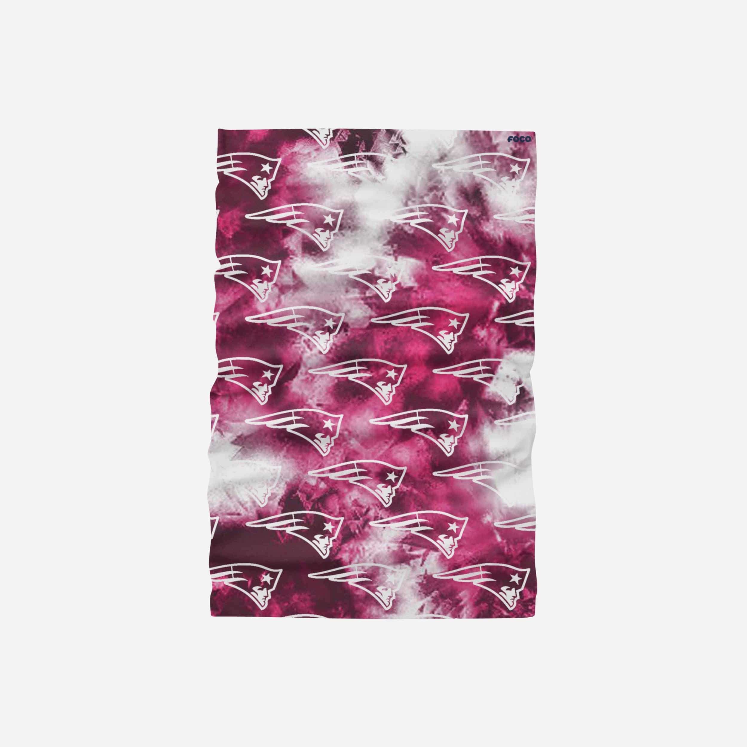 New England Patriots Pink Tie-Dye Gaiter Scarf - Show Your Team Spirit!