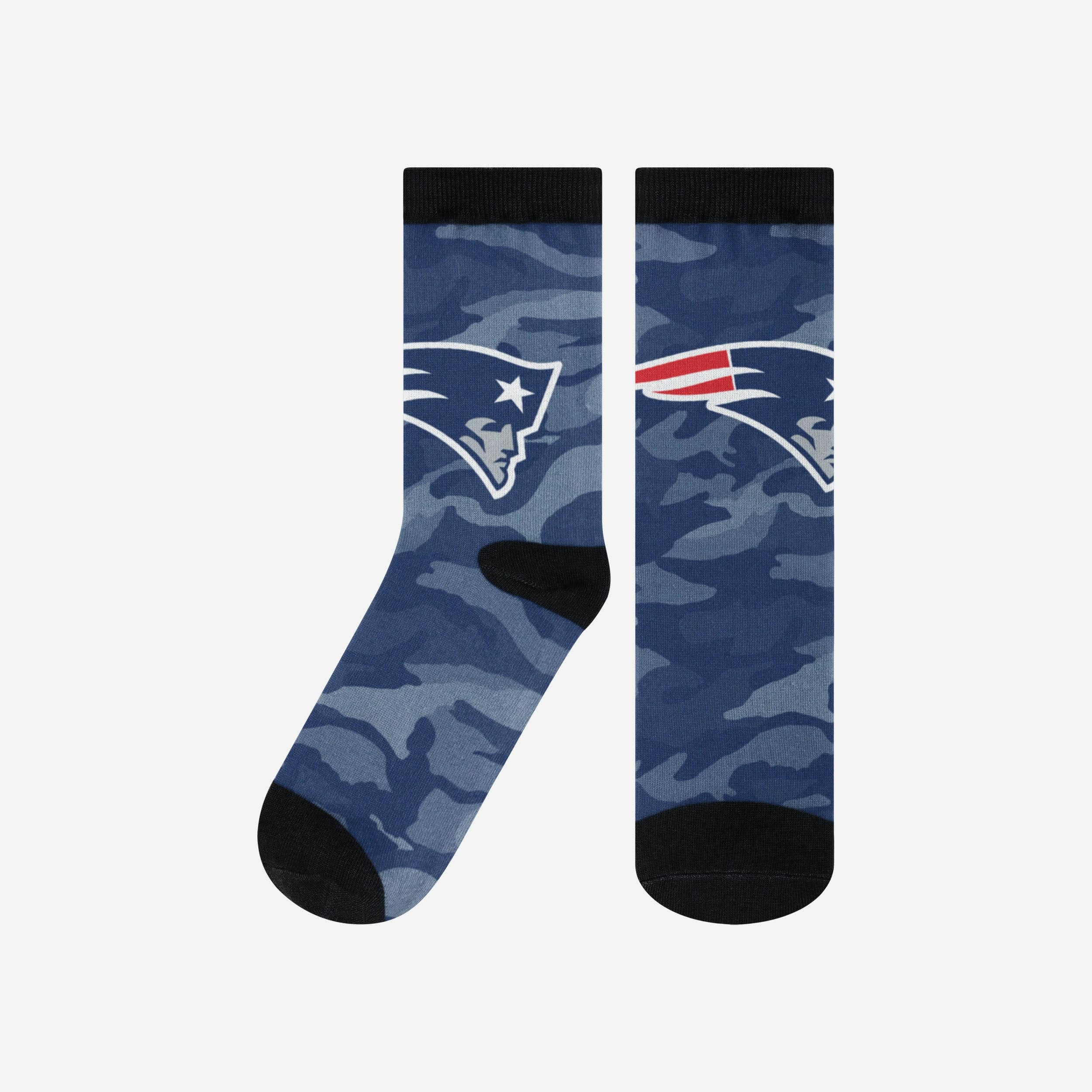 New England Patriots Stylish Printed Camo Socks - Show Your Team Spirit!