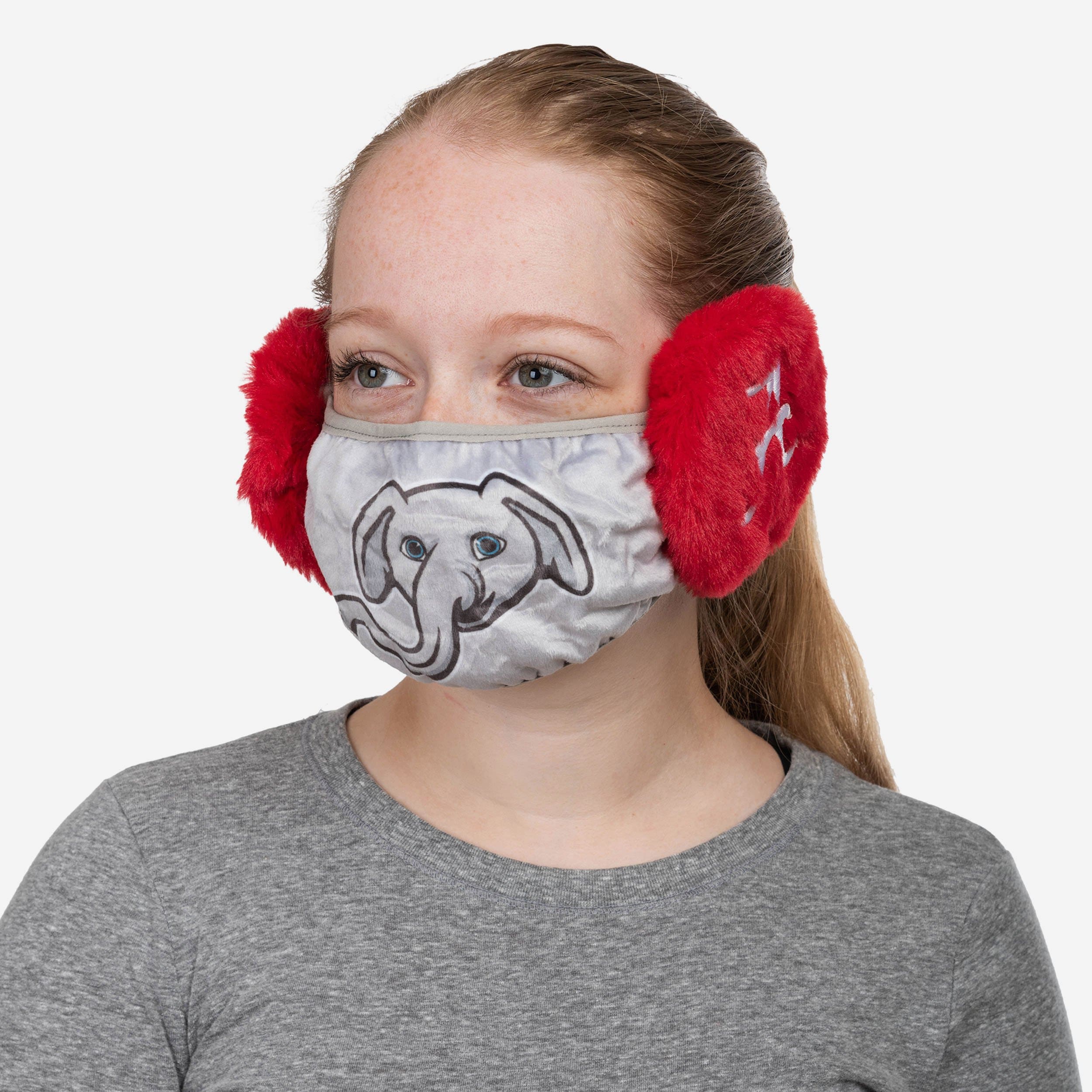 Big Al Alabama Crimson Tide Mascot Earmuff Face Cover - Show Your Team Spirit!