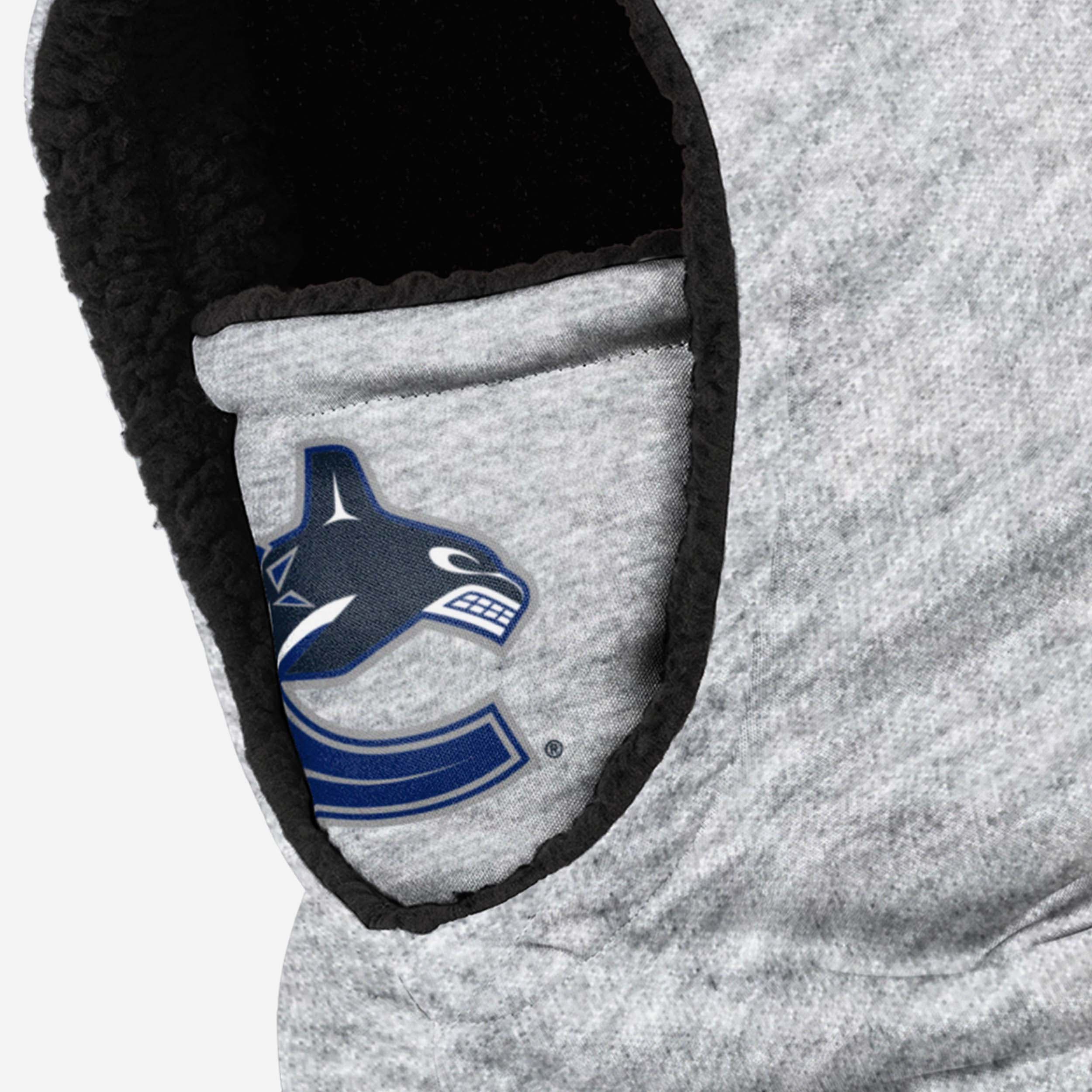 Vancouver Canucks Heather Grey Big Logo Hooded Gaiter - The Ultimate Winter Essential