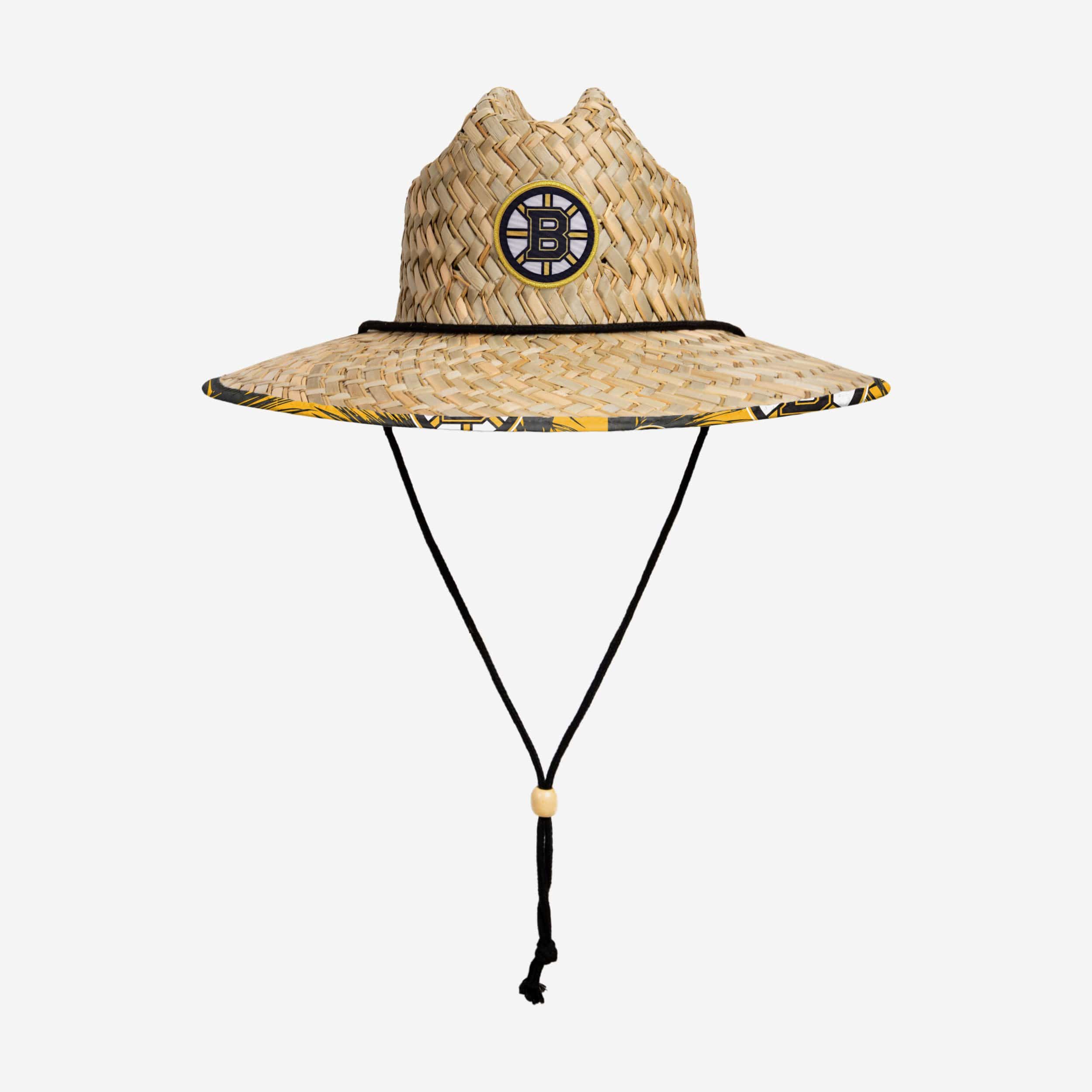 Sizzlin' Boston Bruins Floral Straw Hat for Hot Summers