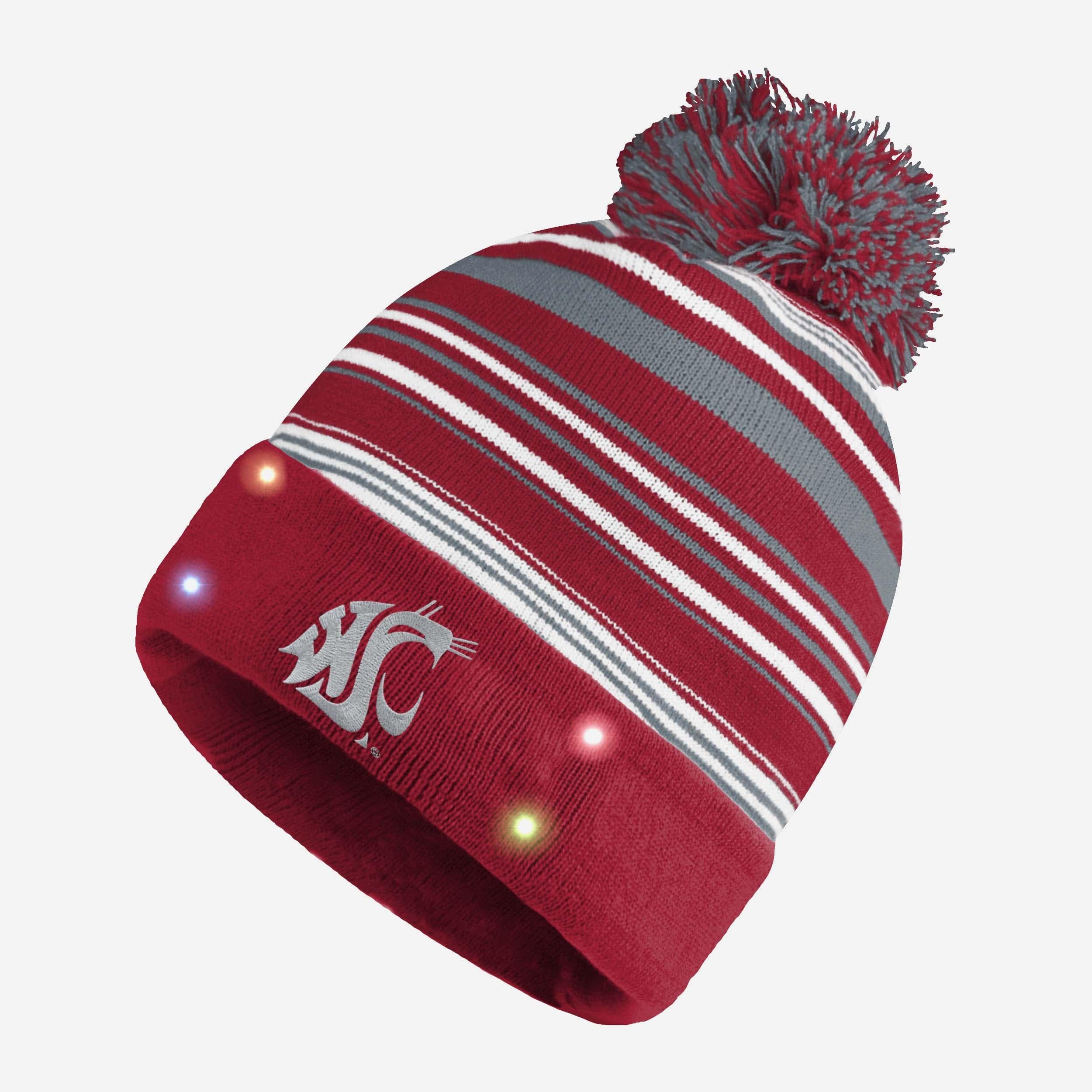 Washington State Cougars Light - Up Horizontal Stripe Beanie: A Must - Have for Fans
