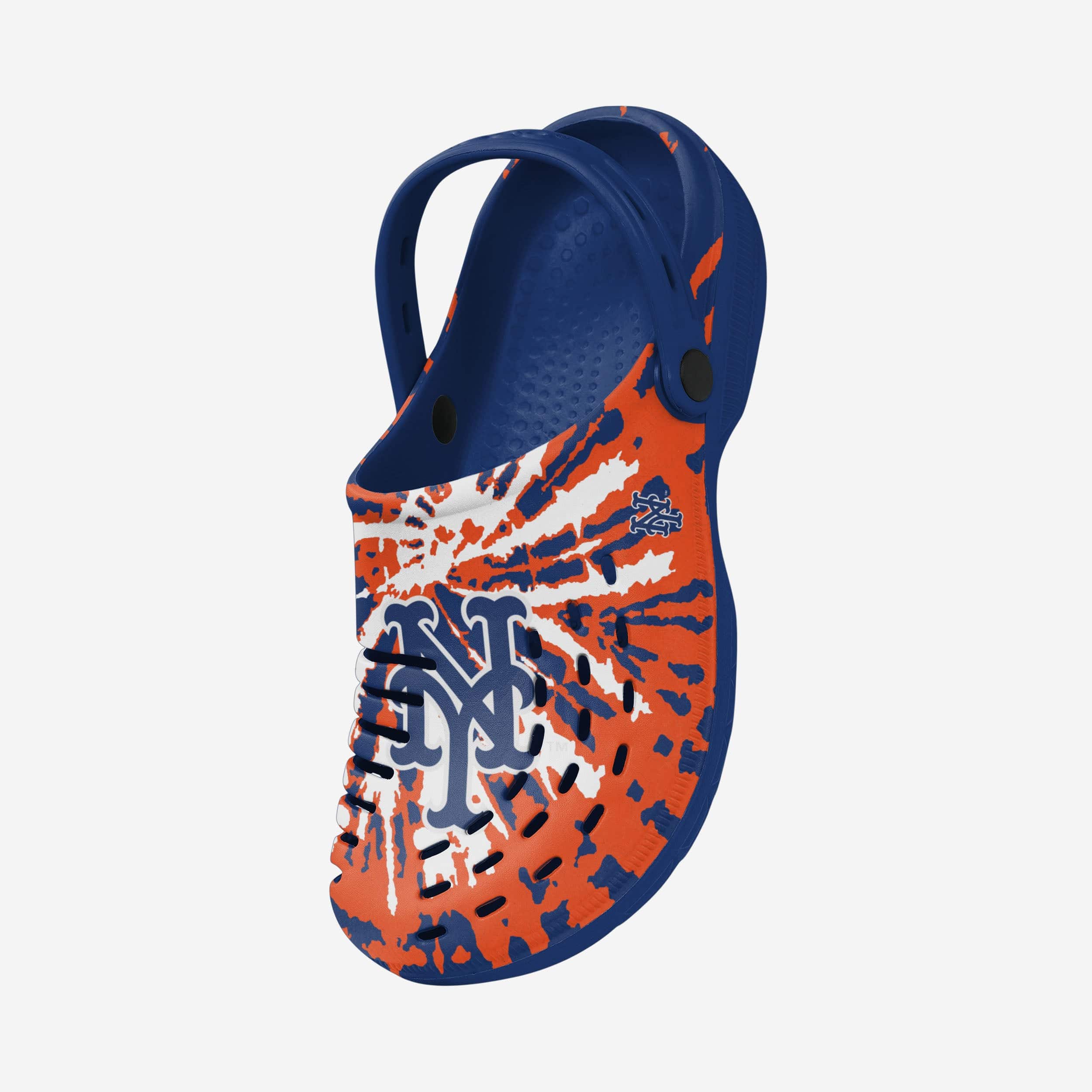 New York Mets Stylish Tie - Dye Clogs with Straps