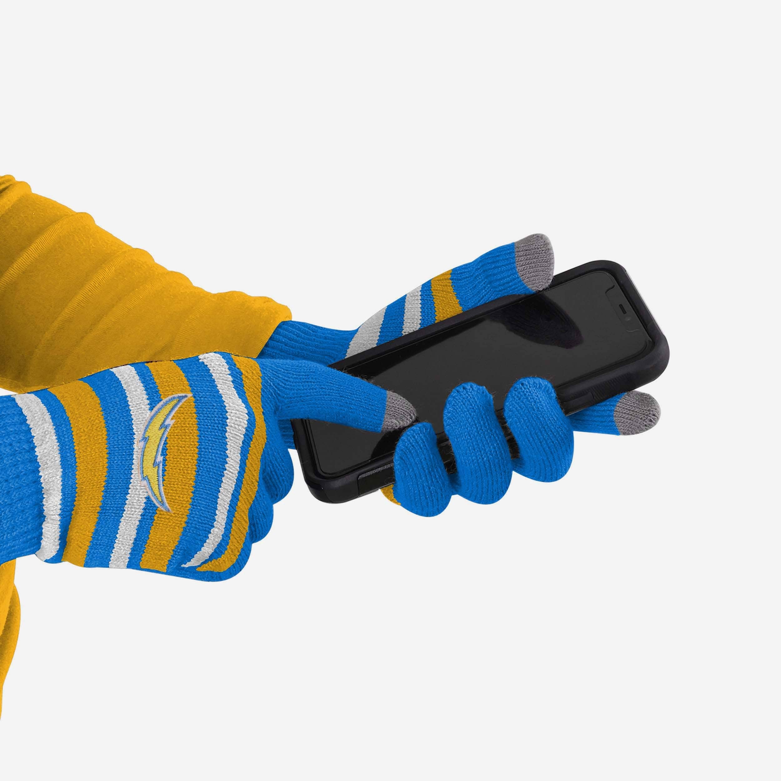 Los Angeles Chargers Super Stretch Texting Gloves
