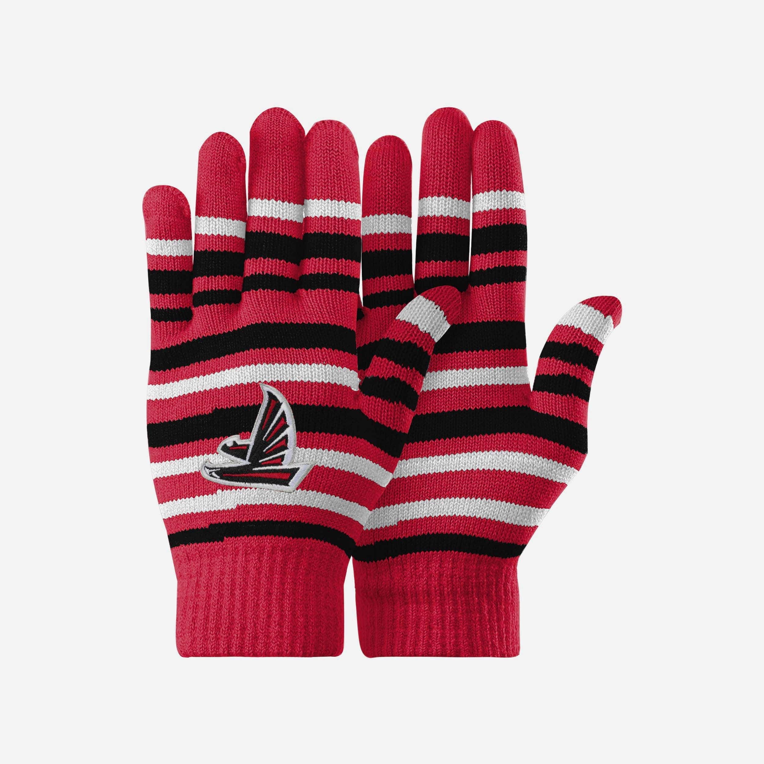 Atlanta Falcons Stylish Stripe Finger Stretch Gloves