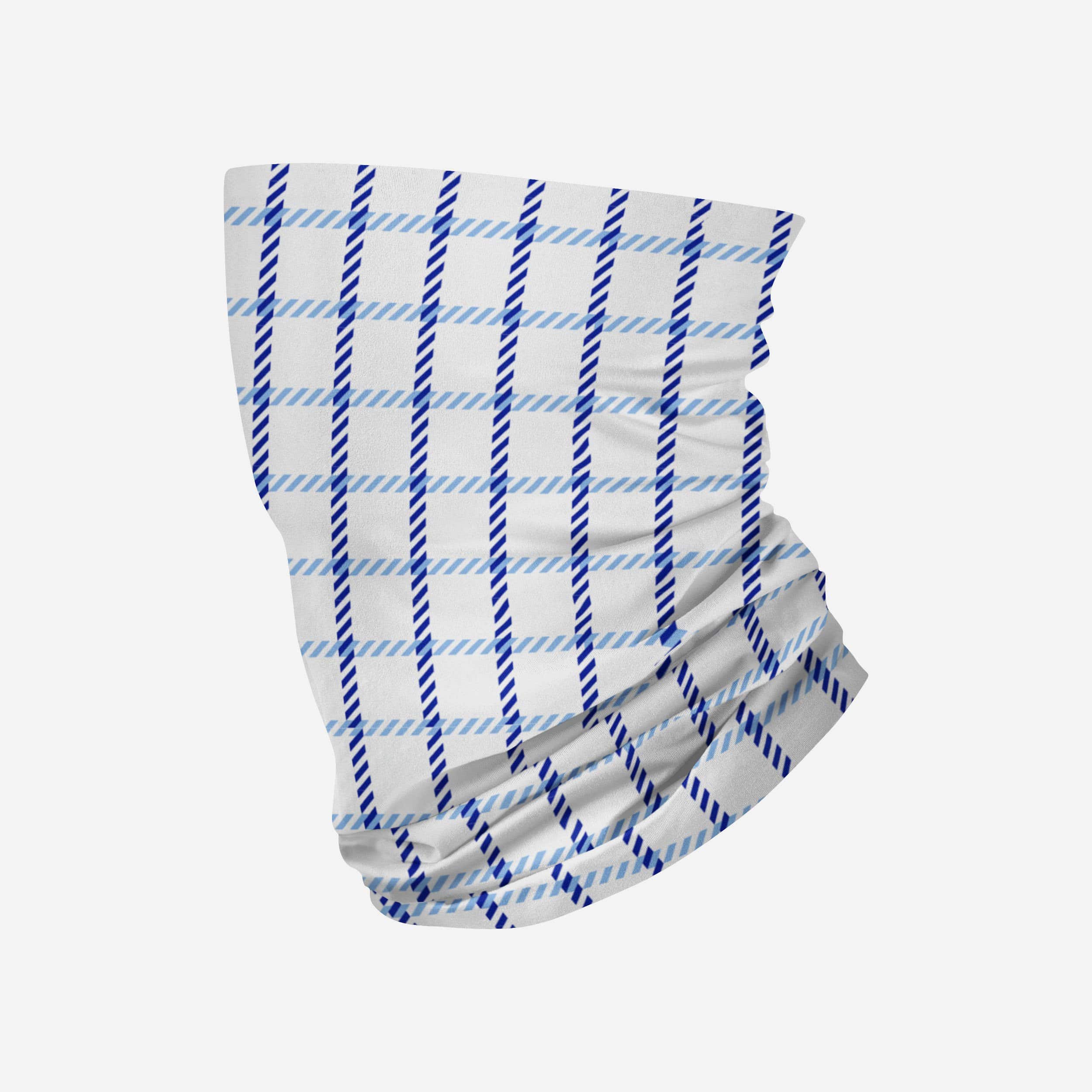 Stylish White Plaid Gaiter Scarf - Your Versatile Fashion Accessory
