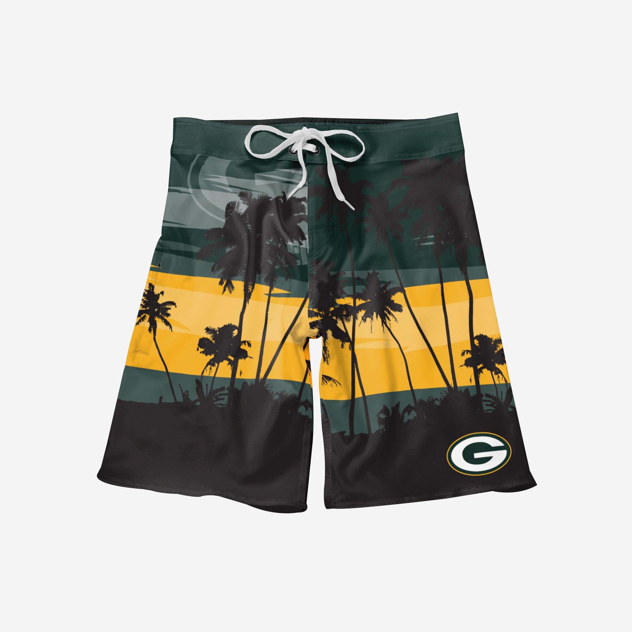 Green Bay Packers Stylish Sunset Boardshorts
