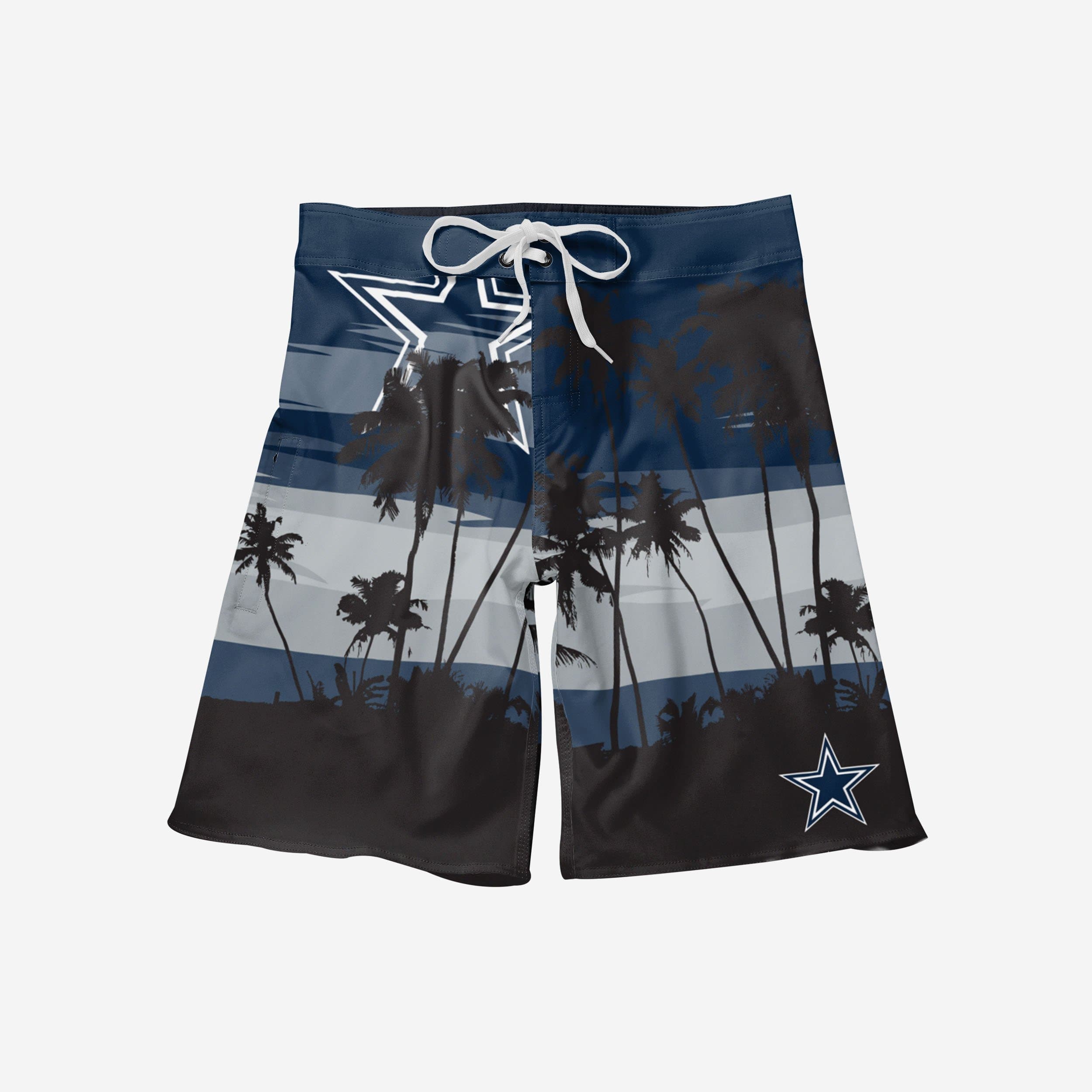 Dallas Cowboys Tropical Sunset Boardshorts - A Must-Have for Beach Lovers