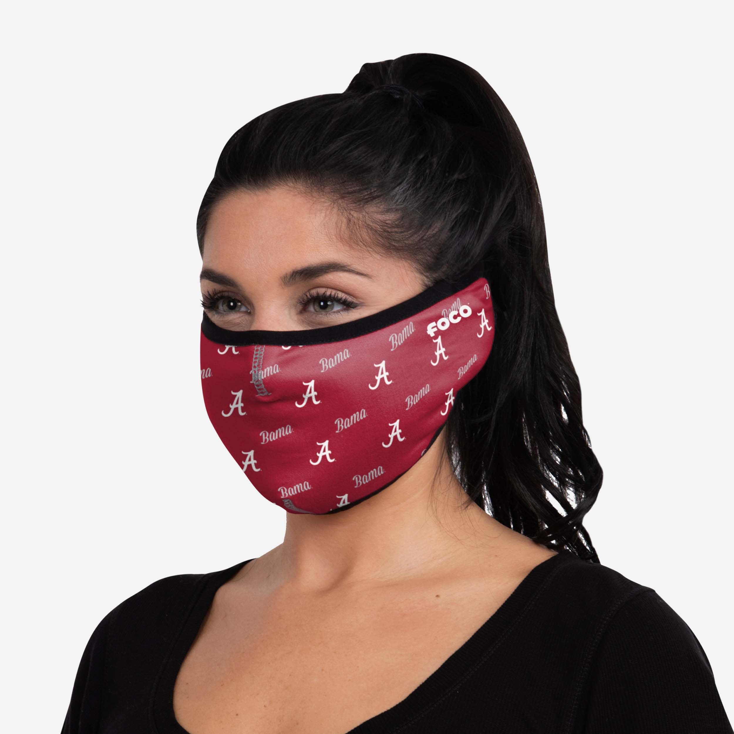 Alabama Crimson Tide Repeat Script Earband Face Cover - Show Your Team Spirit!