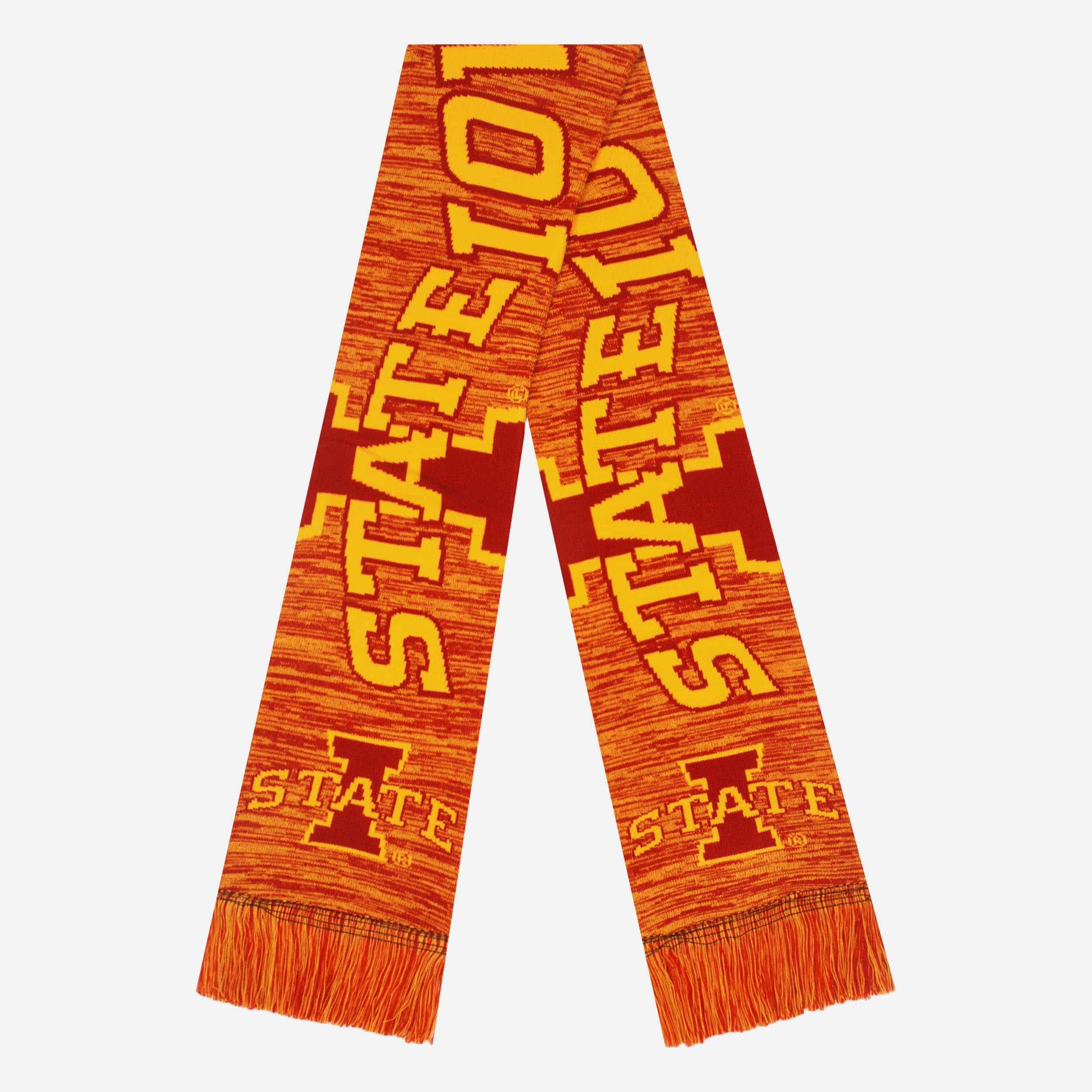 Iowa State Cyclones Stunning Wordmark Big Logo Colorblend Scarf