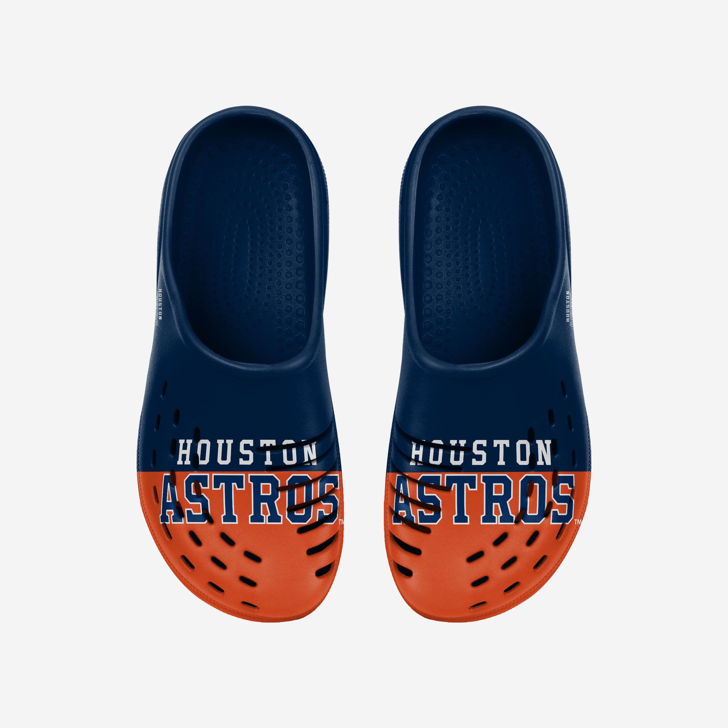 Stylish Houston Astros Men's Colorblock Big Logo Clogs