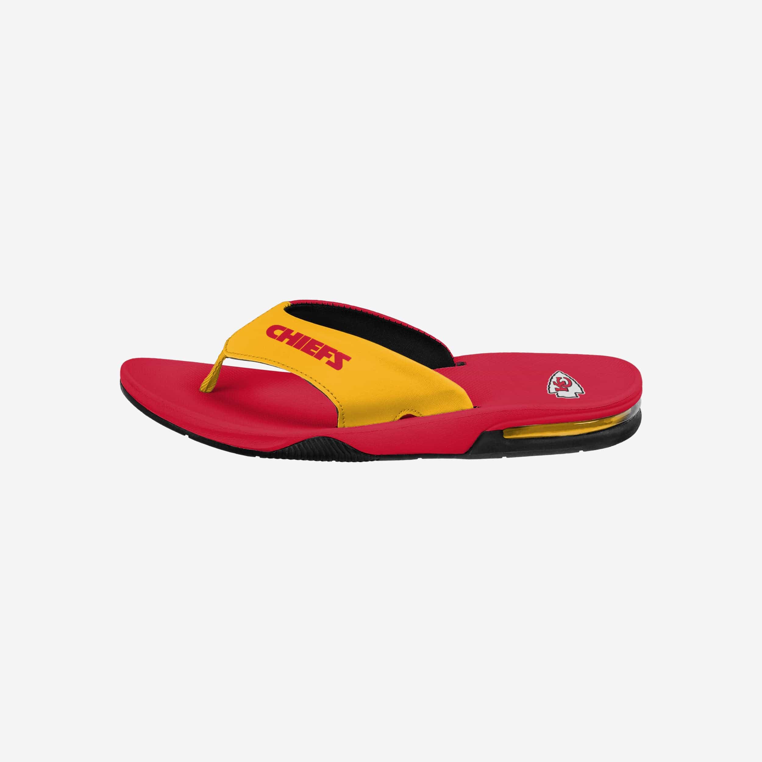 Kansas City Chiefs Team Color Contour Flip Flops - Must-Have for Fans!