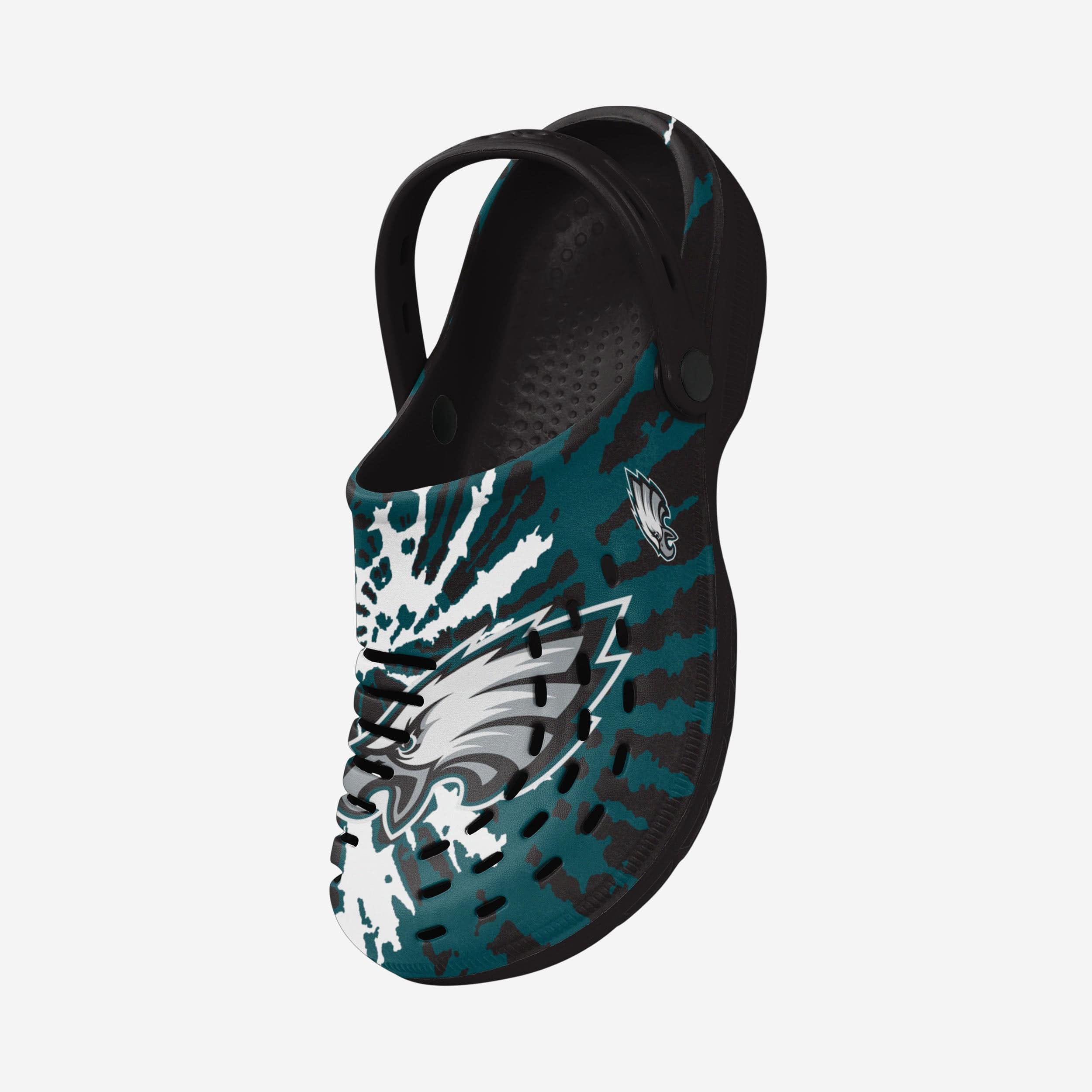 Philadelphia Eagles Tie-Dye Strapped Clogs - Stand Out in Style!