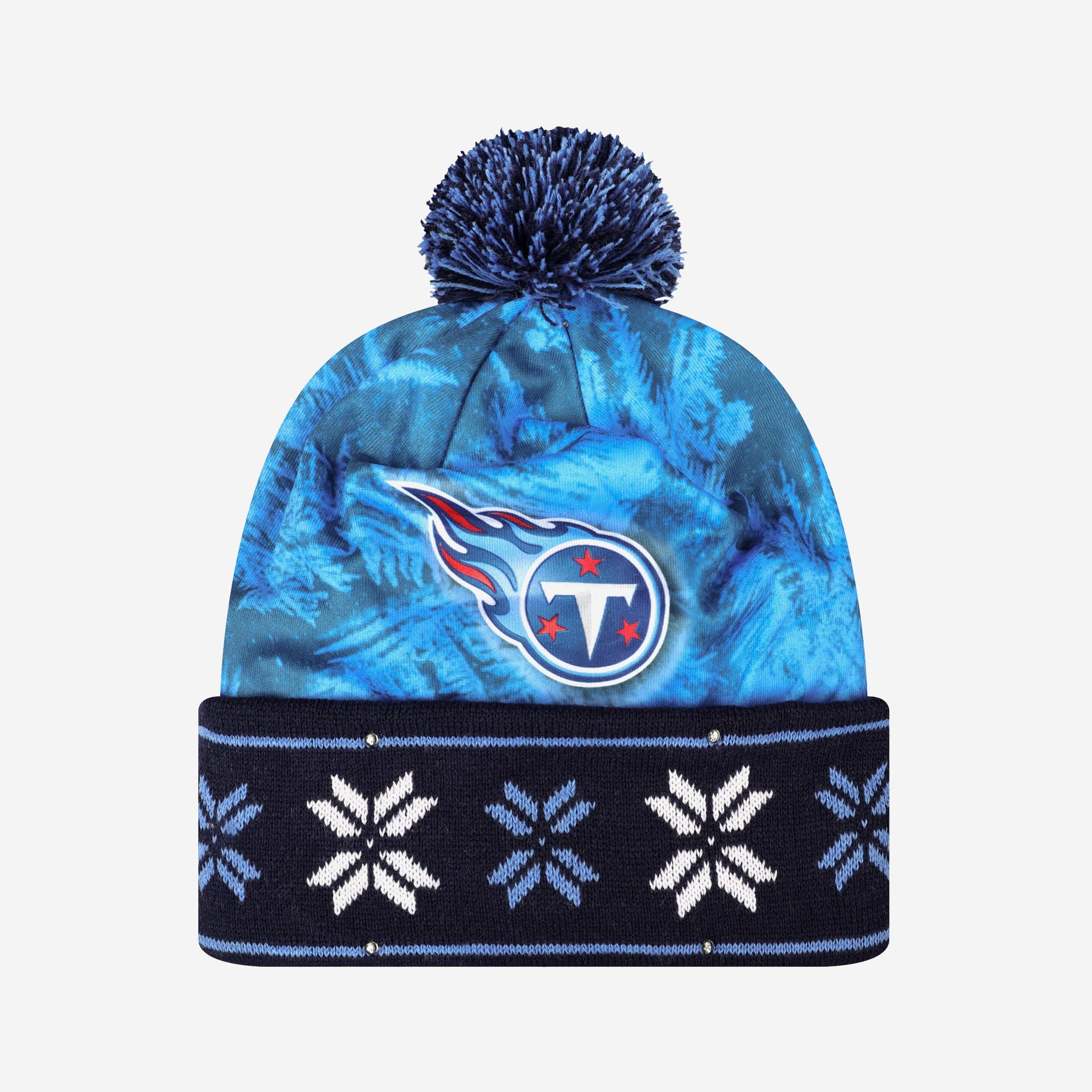 Tennessee Titans Big Logo LED Light-Up Printed Beanie - Stand Out as a Fan!