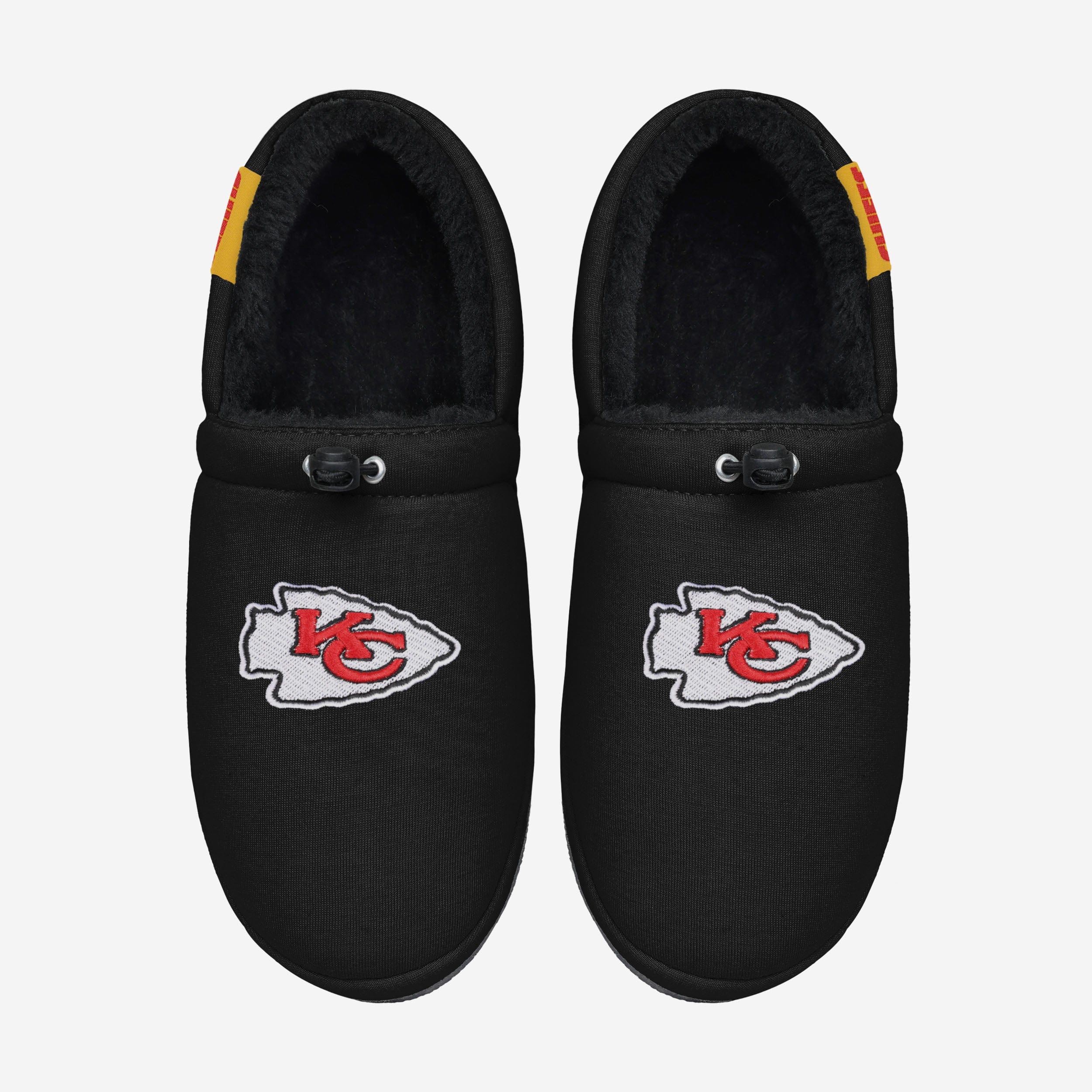 Kansas City Chiefs Big Logo Athletic Moccasin Slippers - Show Your Team Pride in Style!