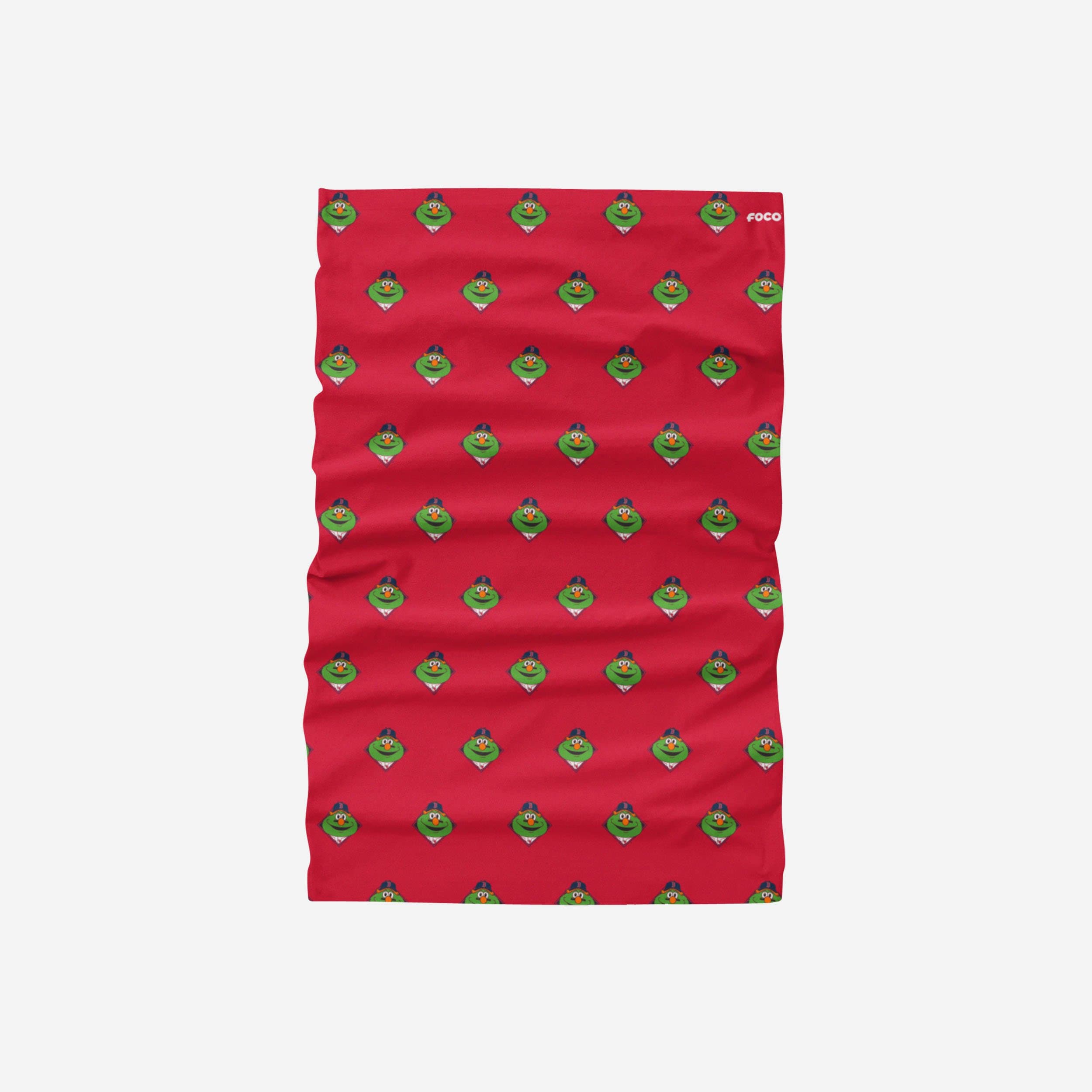 Wally the Green Monster Boston Red Sox Mini Print Mascot Gaiter Scarf - Represent Your Team in Style!