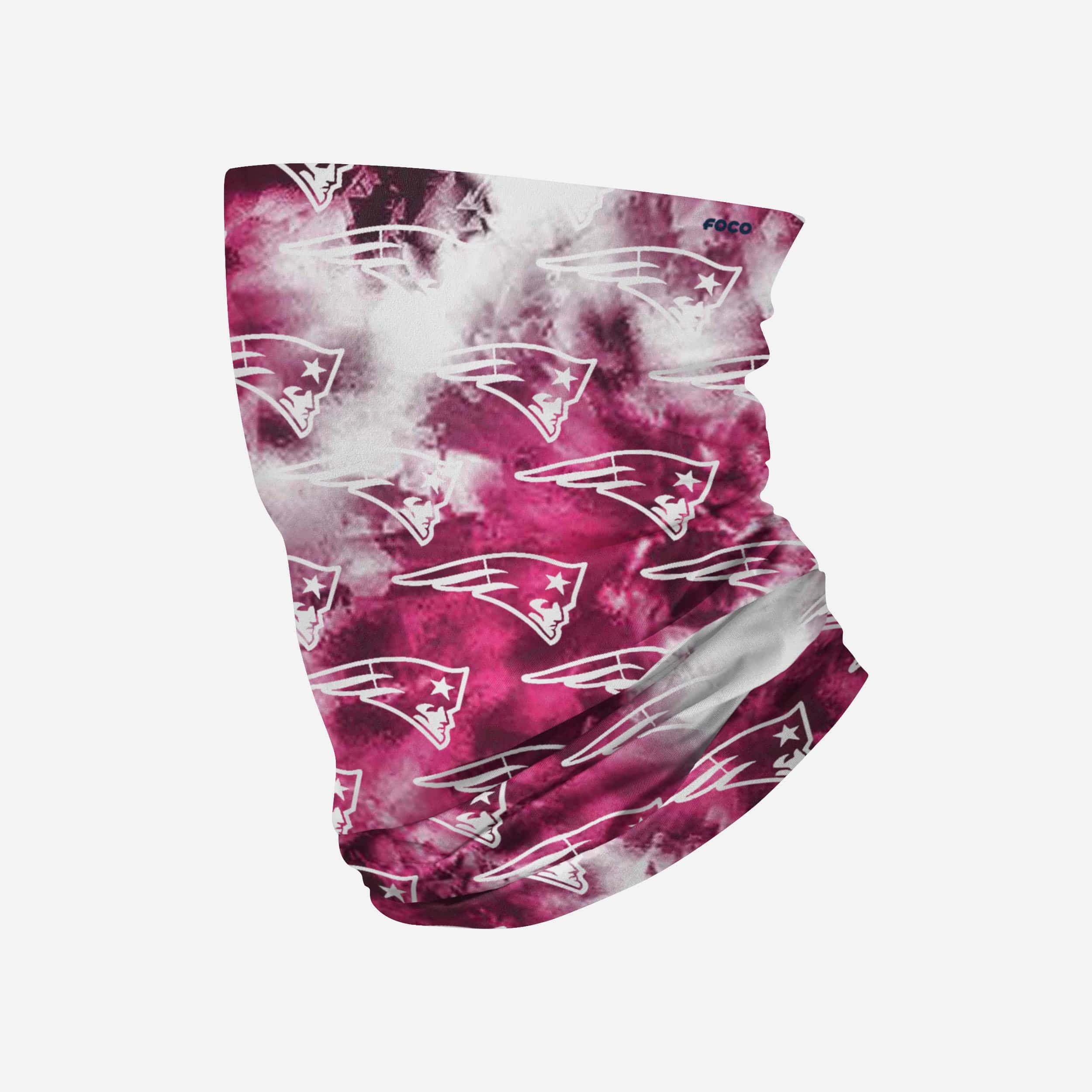 New England Patriots Pink Tie-Dye Gaiter Scarf - Show Your Team Spirit!