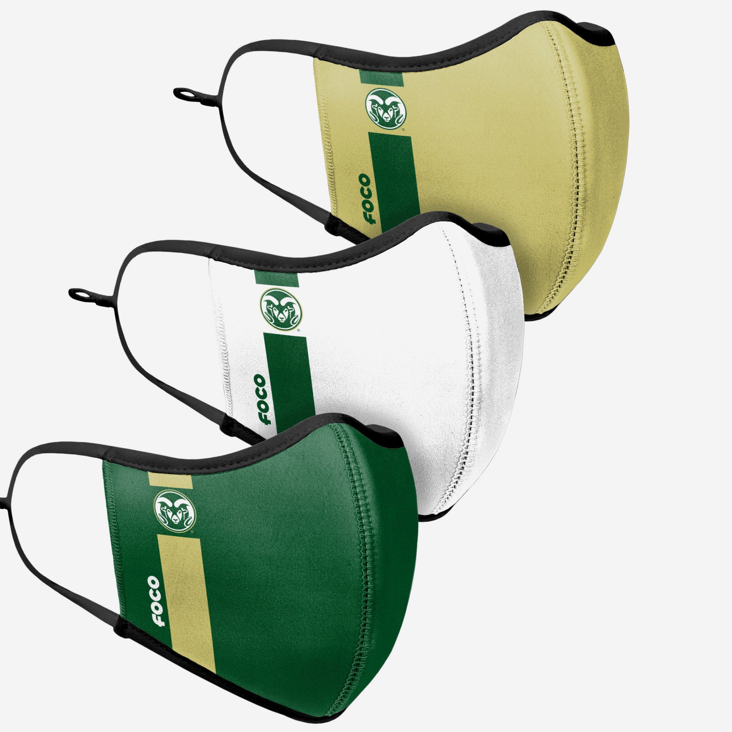 Colorado State Rams 3-Pack Sports Face Cover - Show Your Team Spirit!