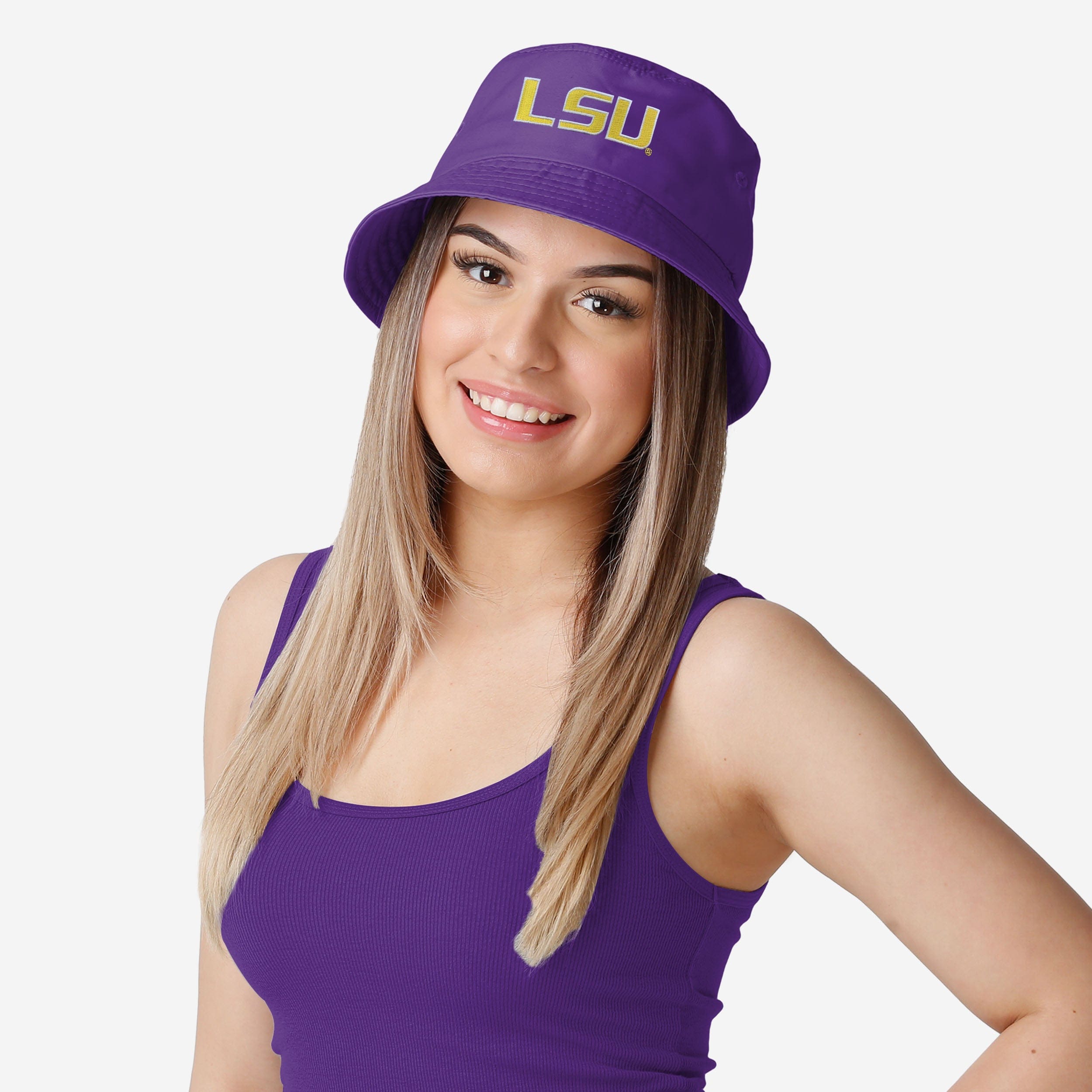 LSU Tigers Stylish Solid Bucket Hat