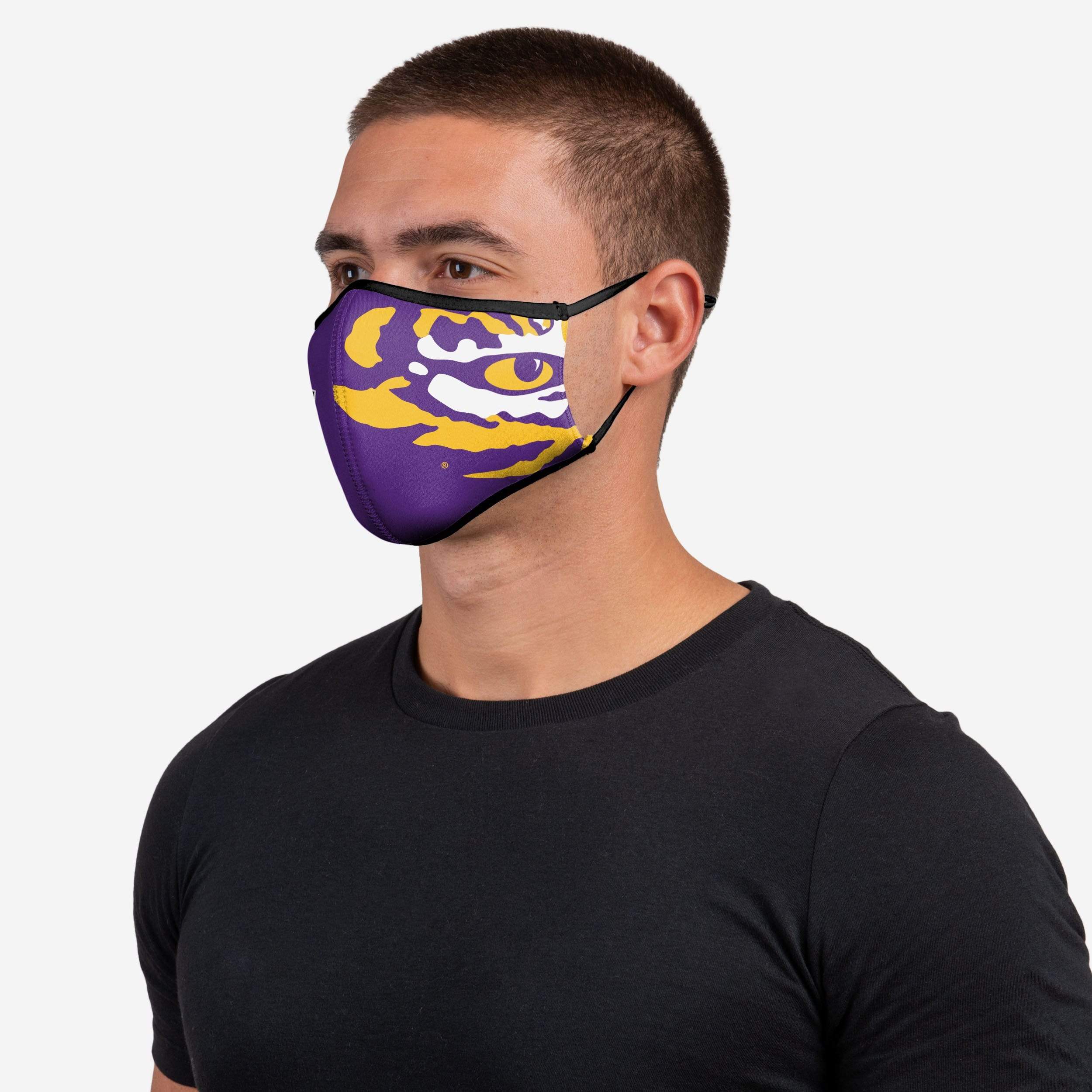 LSU Tigers Thematic Sports 3-Pack Face Cover - Show Your Team Spirit!