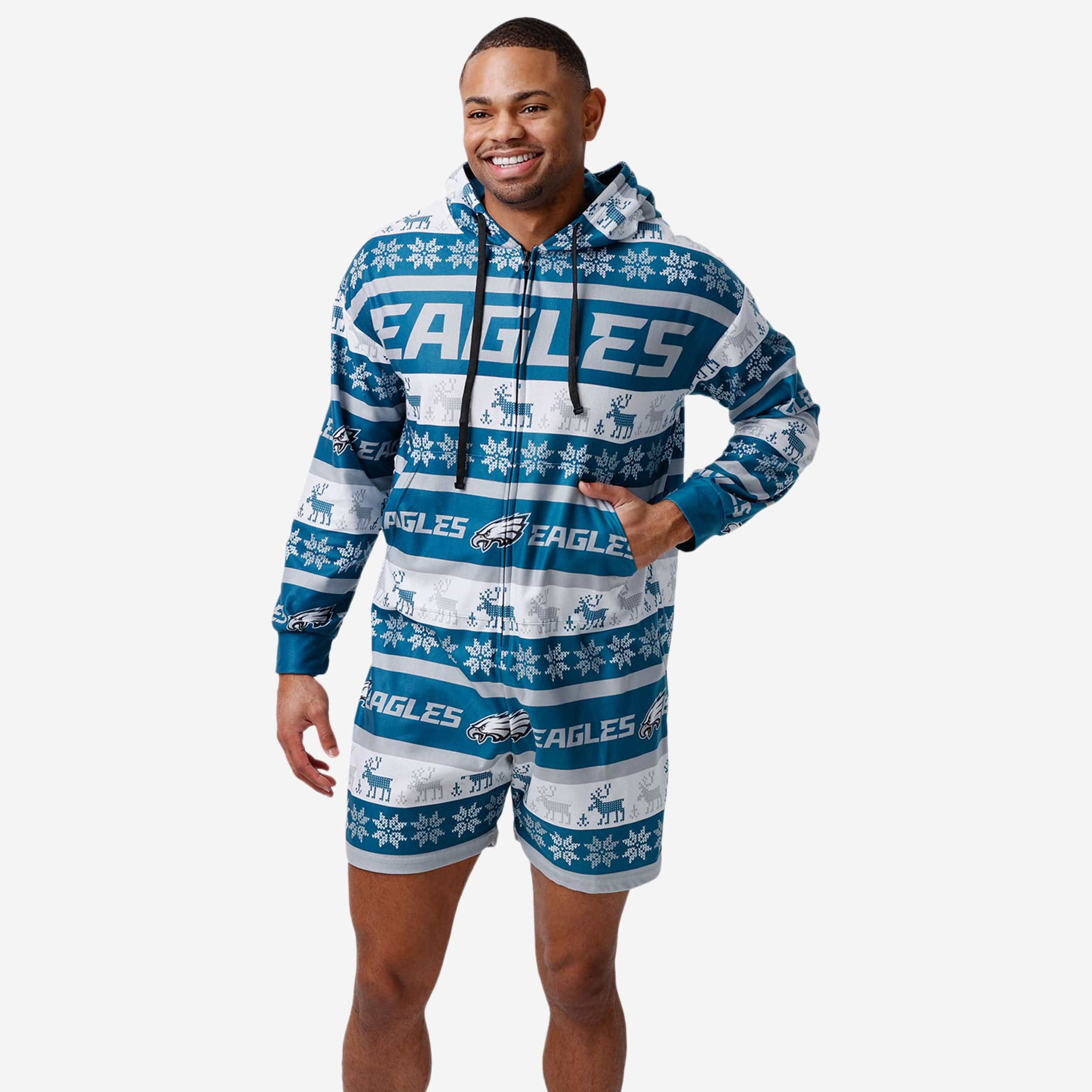 Philadelphia Eagles Super Comfy Short One-Piece Pajamas
