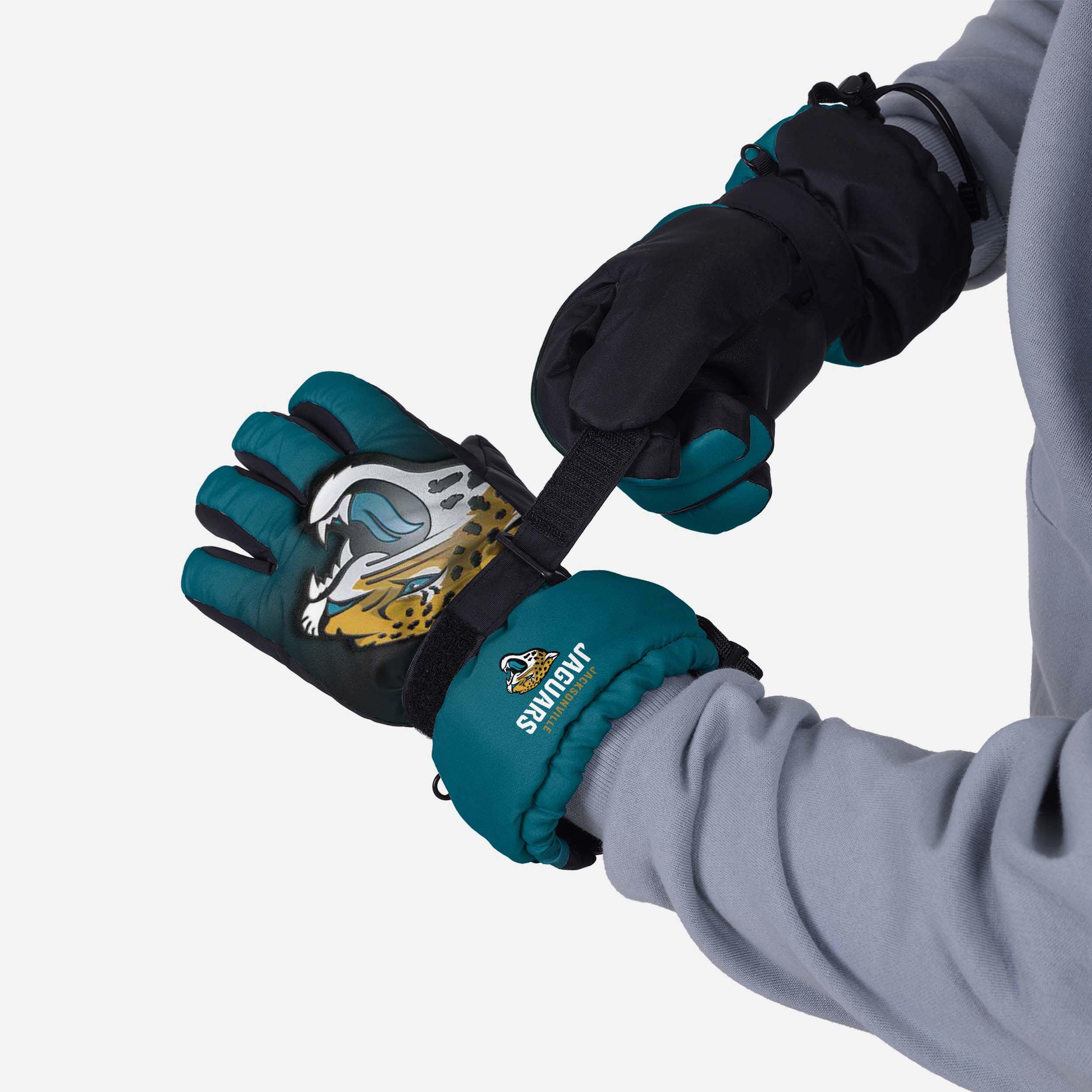 Jacksonville Jaguars Gradient Big Logo Insulated Gloves - Show Your Team Spirit!