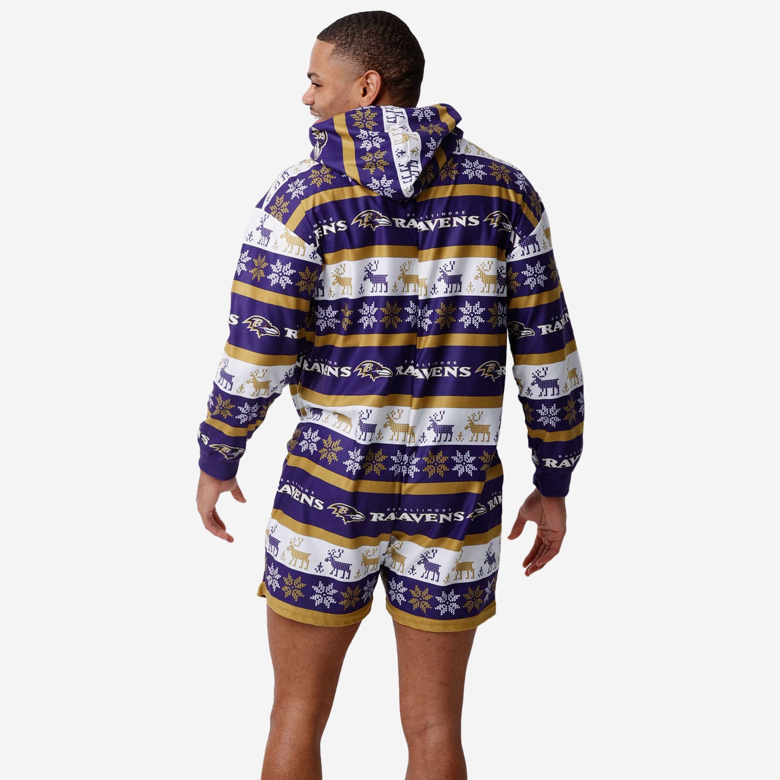 Baltimore Ravens Super Cozy Short One-Piece Pajamas