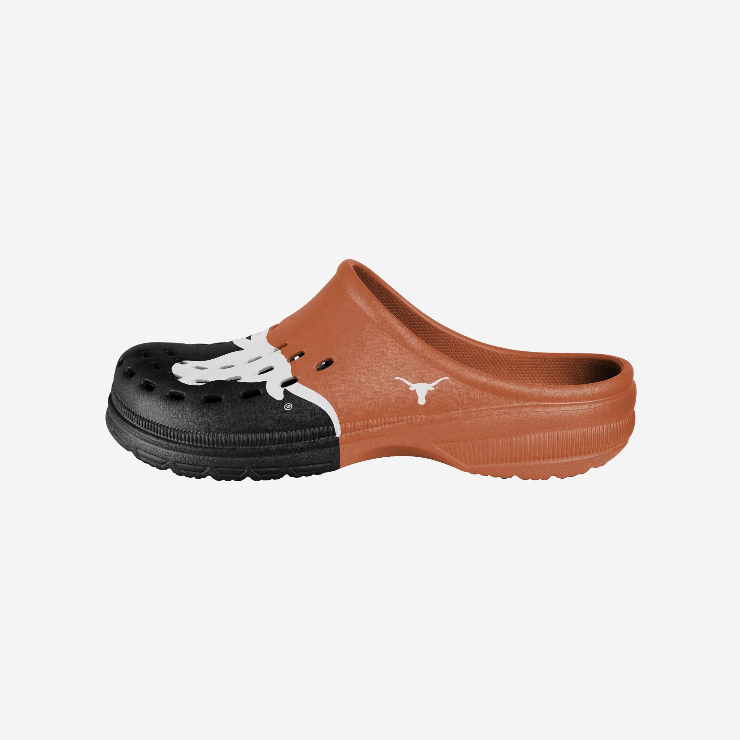 Texas Longhorns Colorblock Big Logo Stylish Clogs