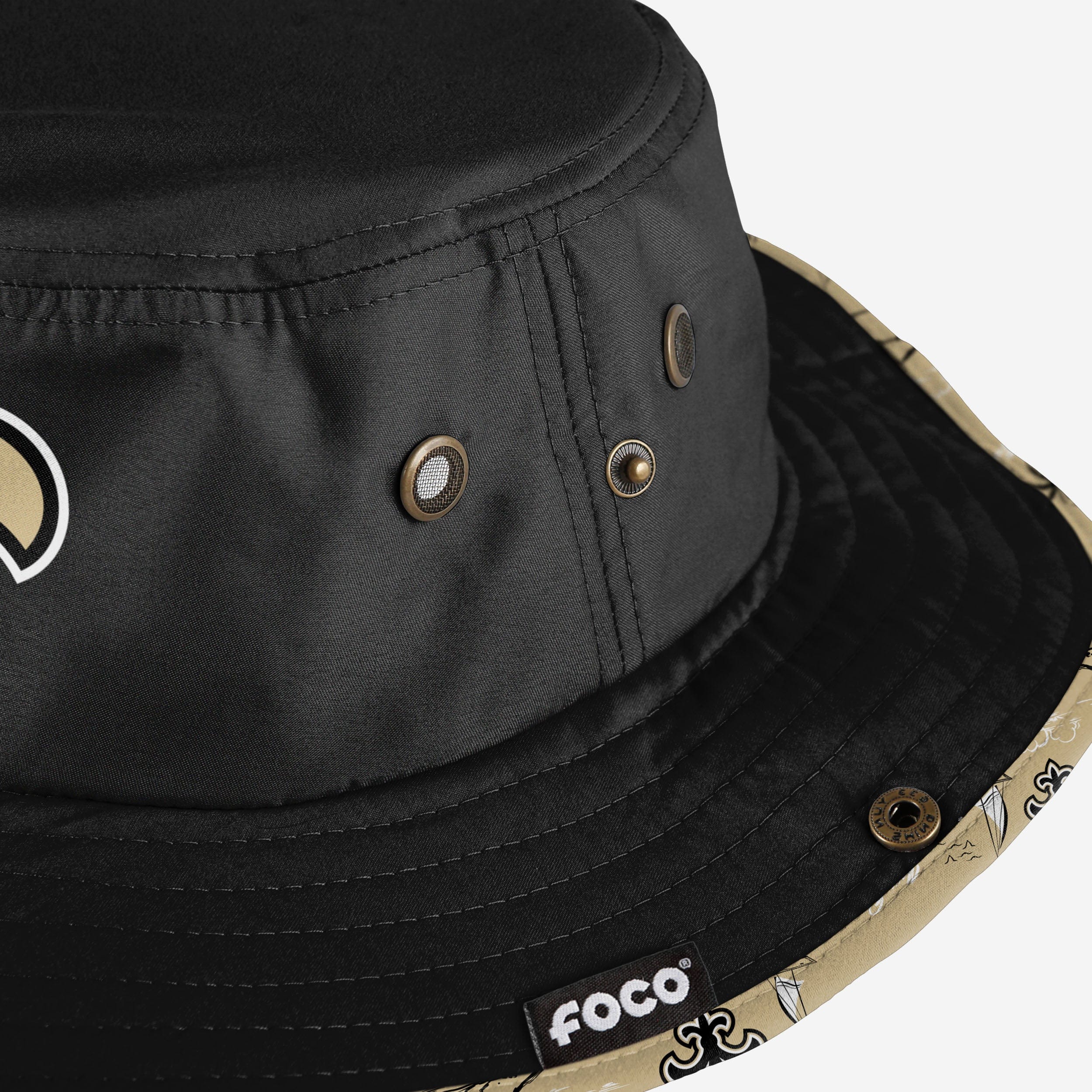 New Orleans Saints Stylish Cropped Big Logo Hybrid Boonie Hat