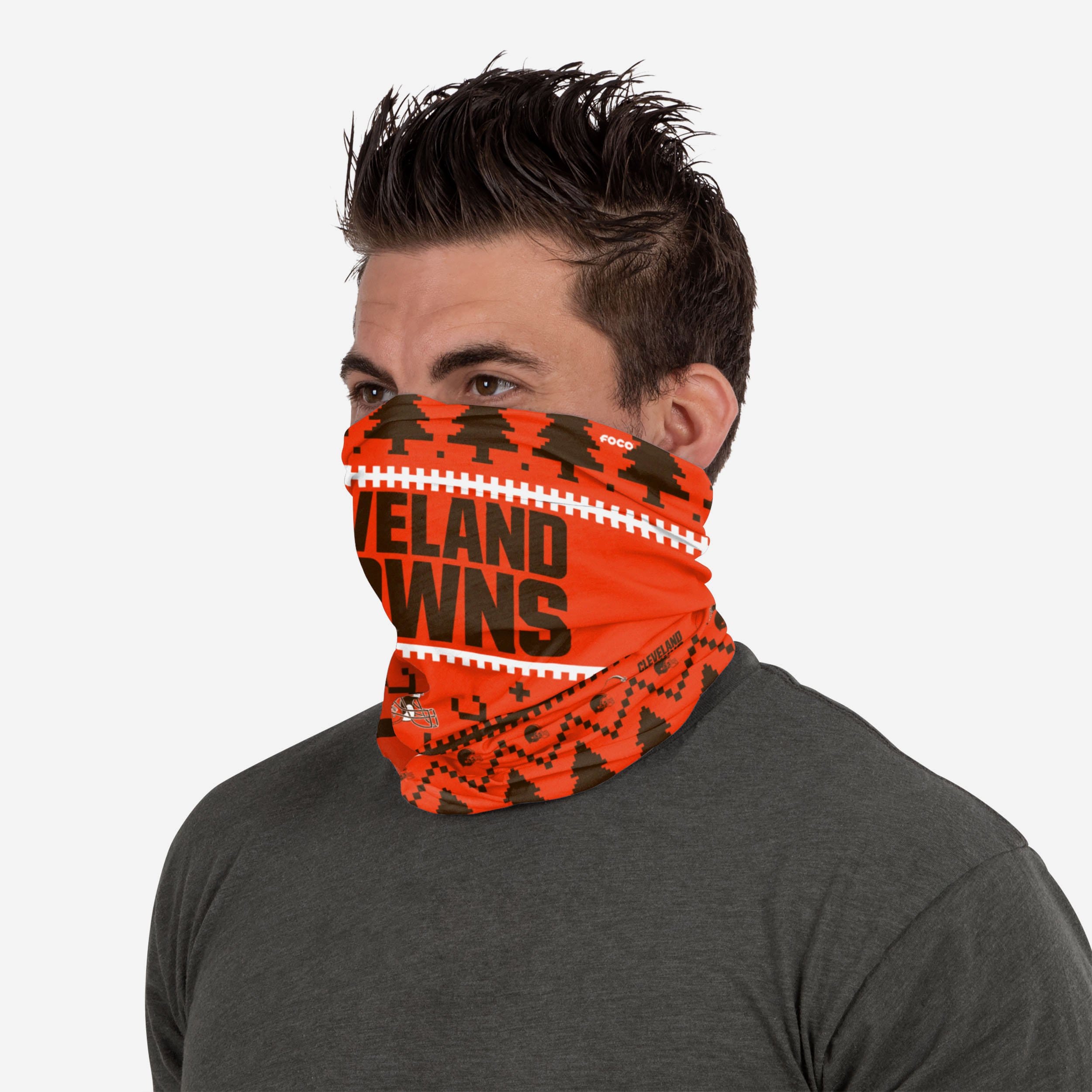 Cleveland Browns Wordmark Holiday Gaiter Scarf - A Must - Have for Fans!