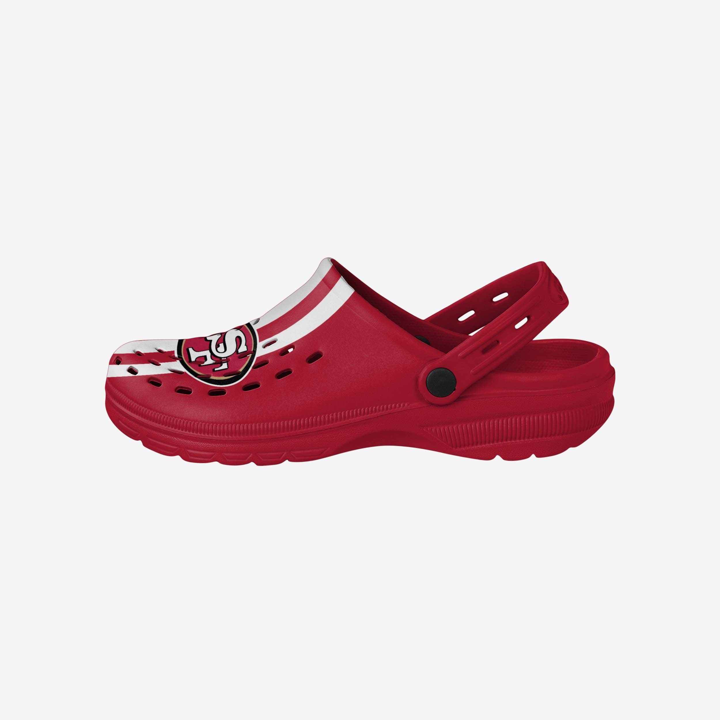 San Francisco 49ers Team Stripe Clogs with Straps - Your Ultimate Sports Companion