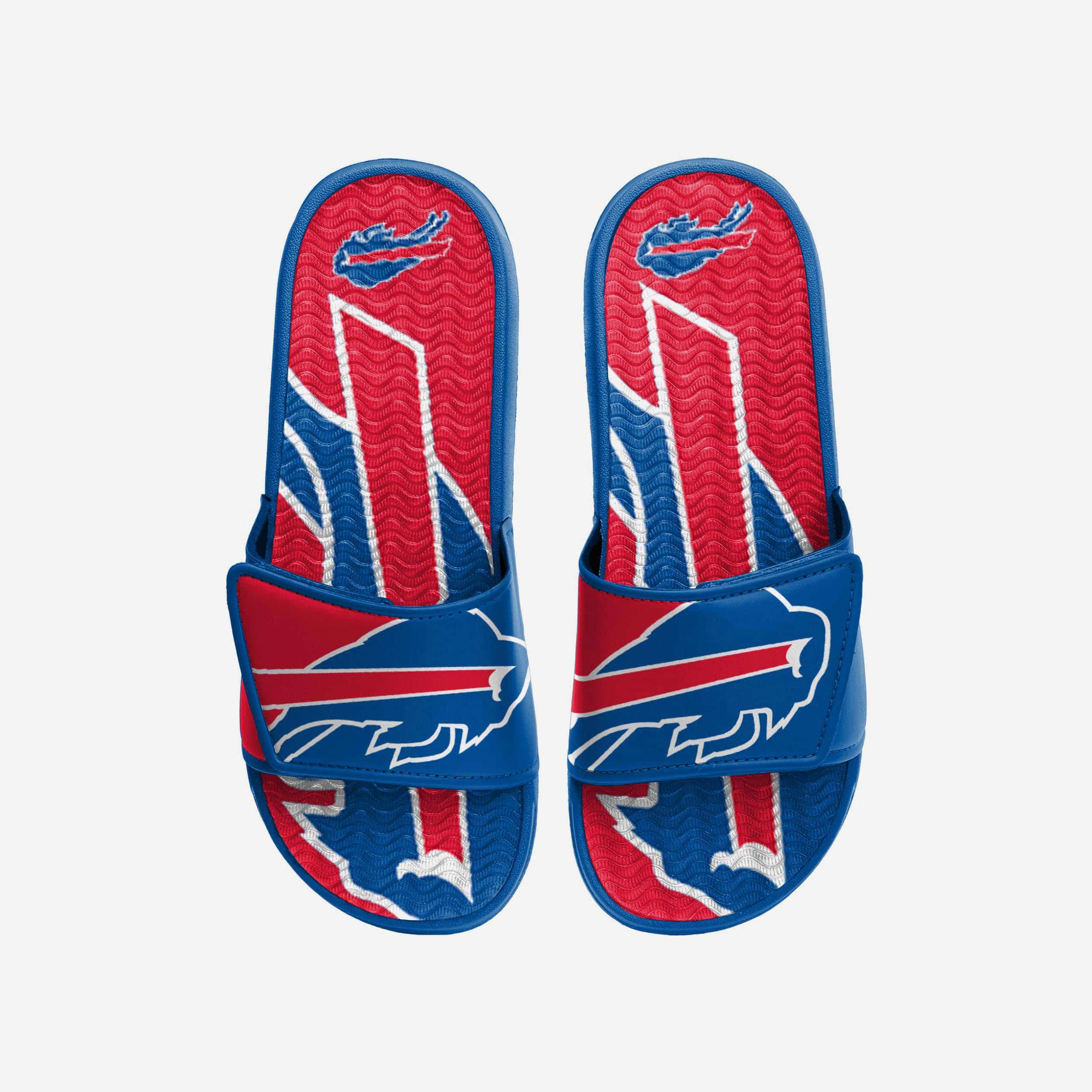 Buffalo Bills Gel Slides: Colorblock Big Logo Edition